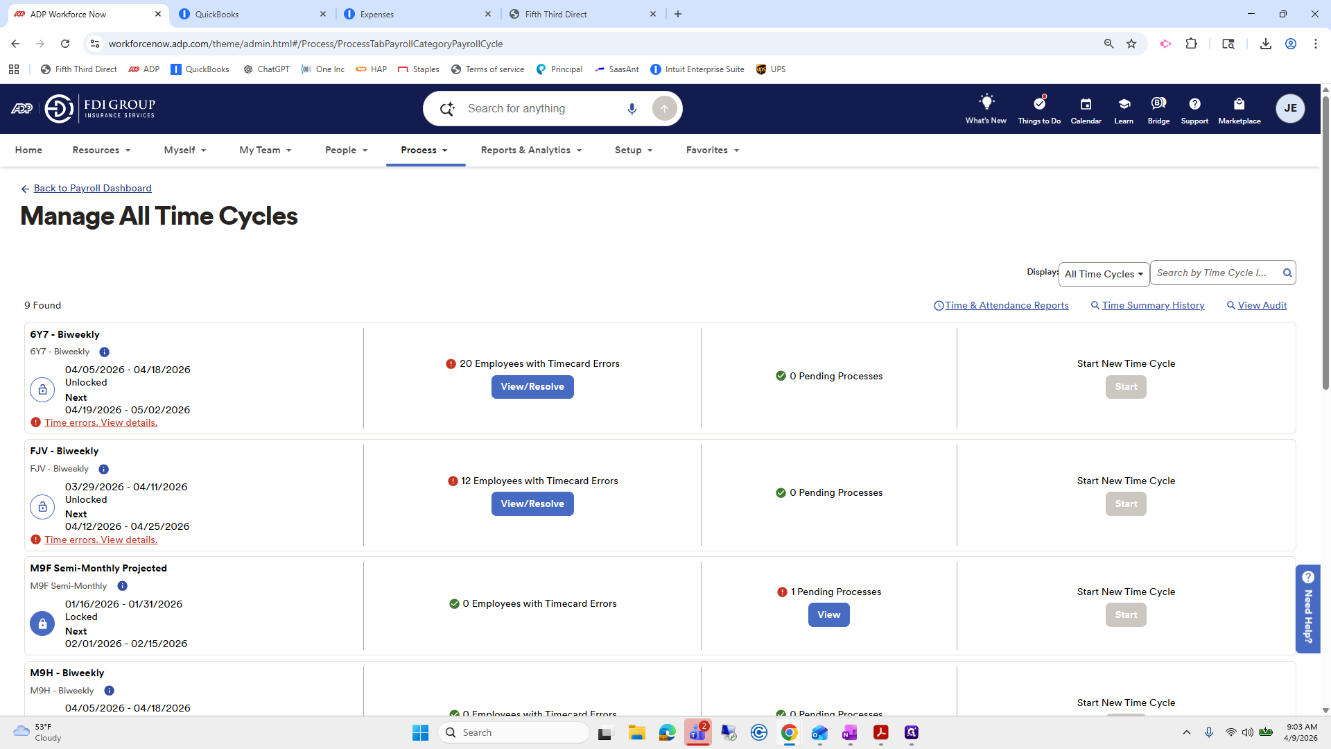 Step #7: Click on "Payroll Dashboard"