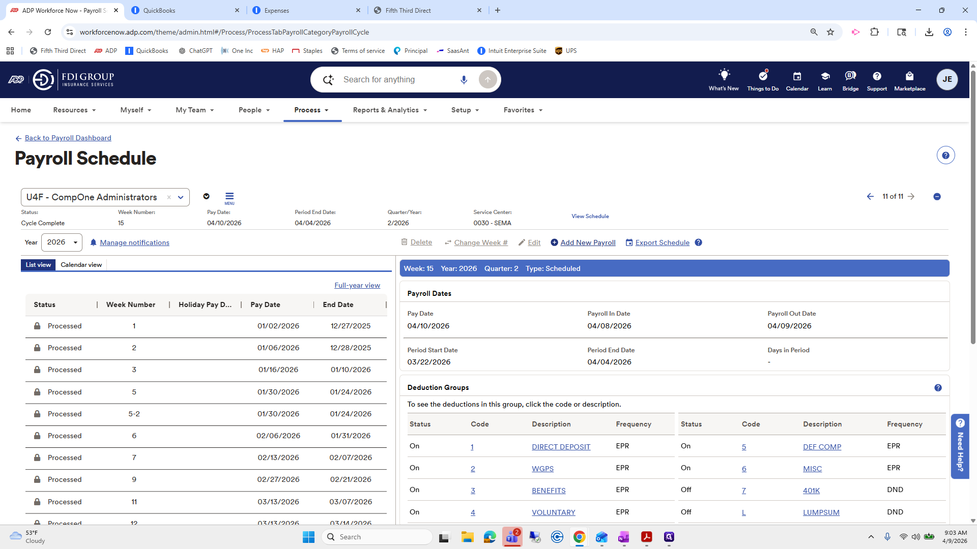 Step #9: Click on "Add New Payroll"
