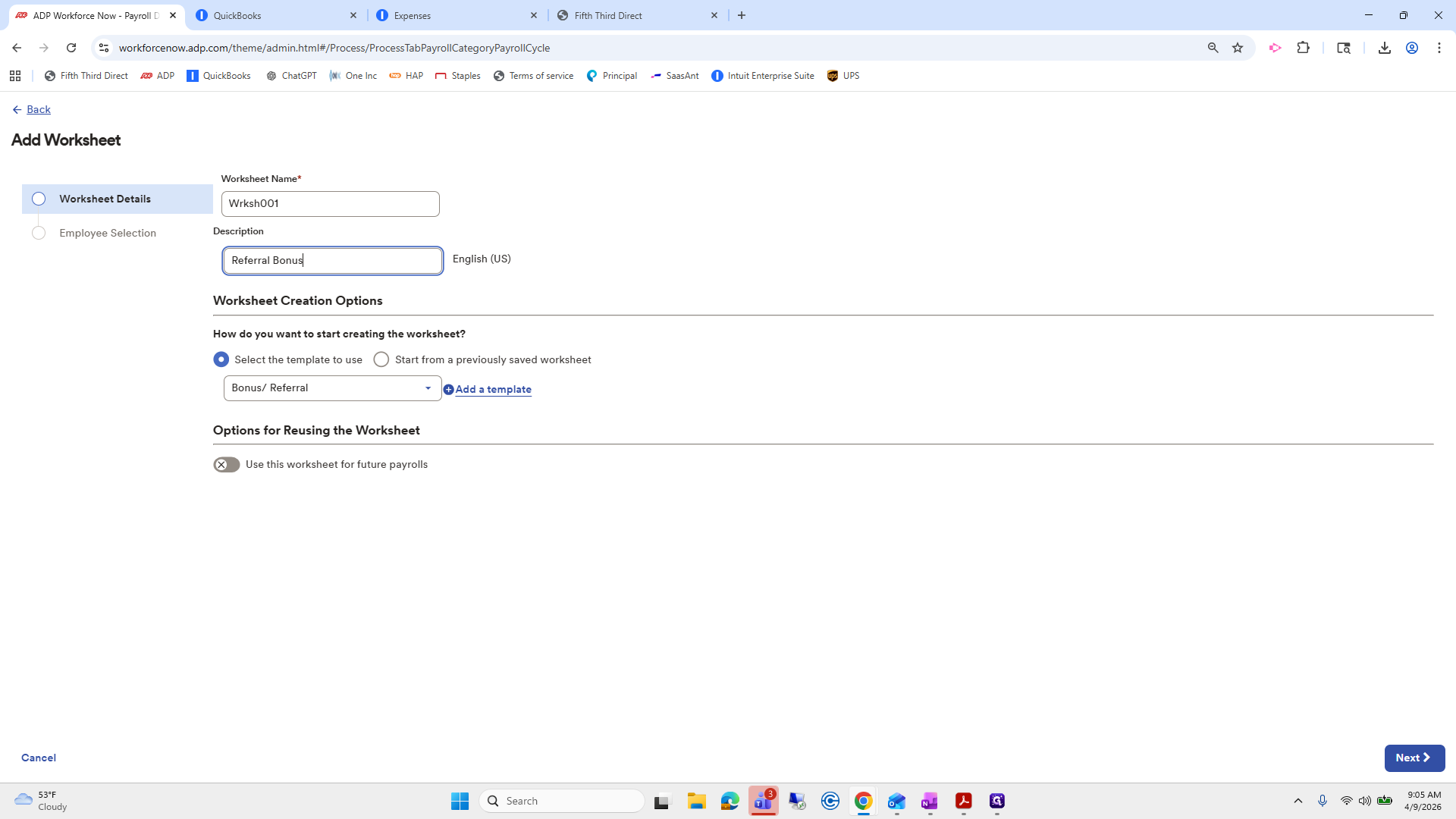 Step #44: Click on "Next >"