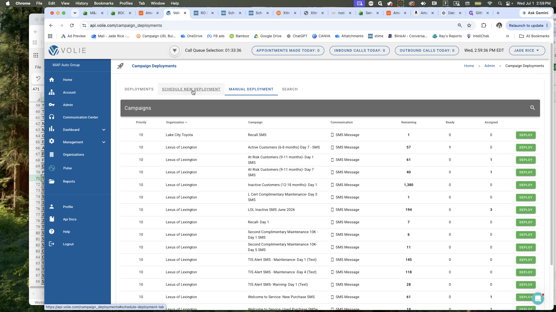 Step #7: Click back on the Schedule New Deployment tab to refresh the view.