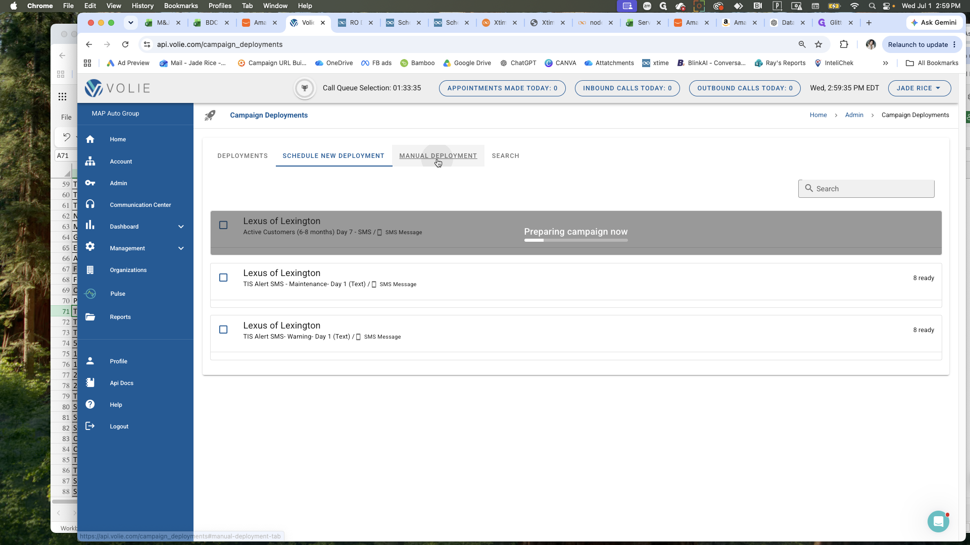 Step #6: Click the Manual Deployment tab to navigate away.
