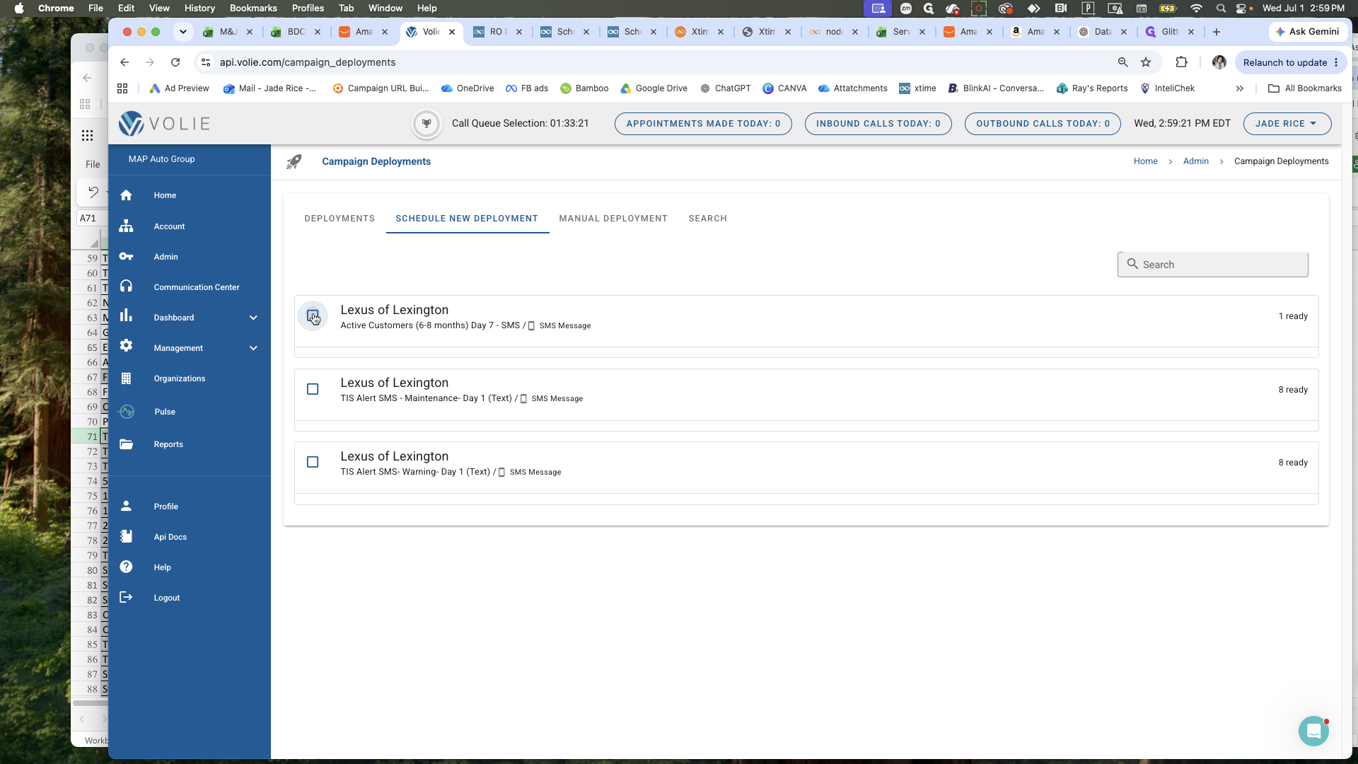 Step #4: Select a pending campaign from the list.