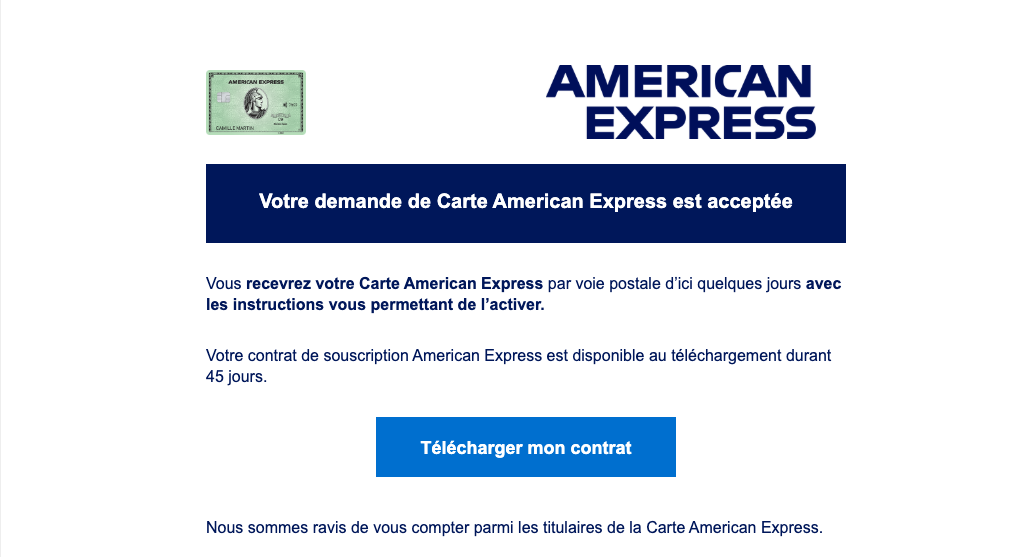 Step #26: S'en suivra un Email (qui peut-être envoyé dans les minutes qui suivent) vous informant de la réussite de la procédure. N'hésitez pas à télécharger votre contrat et le garder en lieu sûr.