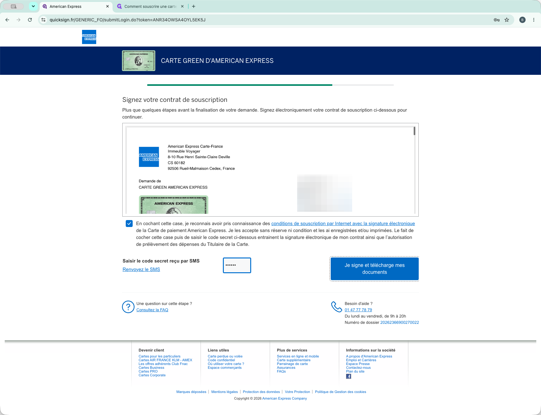 Step #19: Cliquez sur le bouton Je signe et télécharge mes documents.