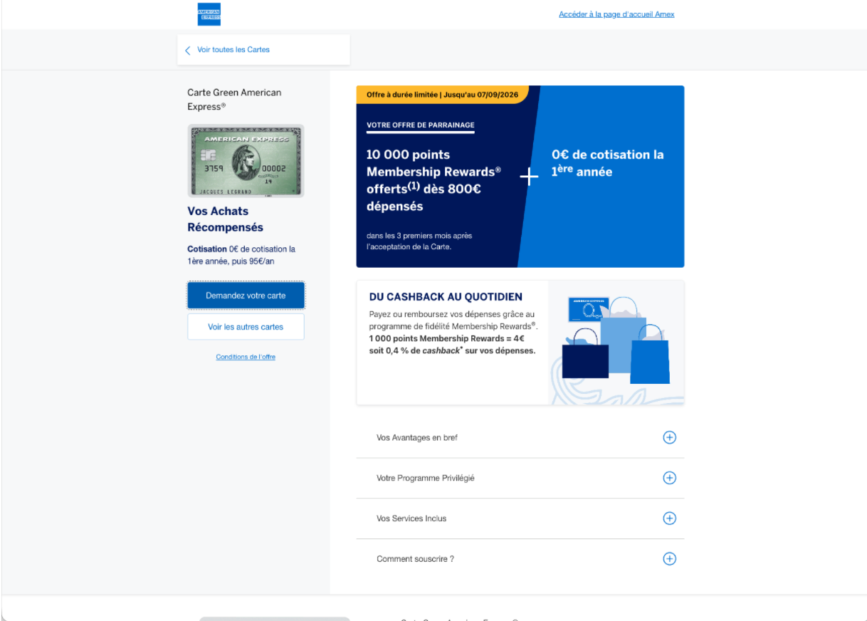 Step #3: Cliquez sur Voir les autres cartes pour choisir une autre carte