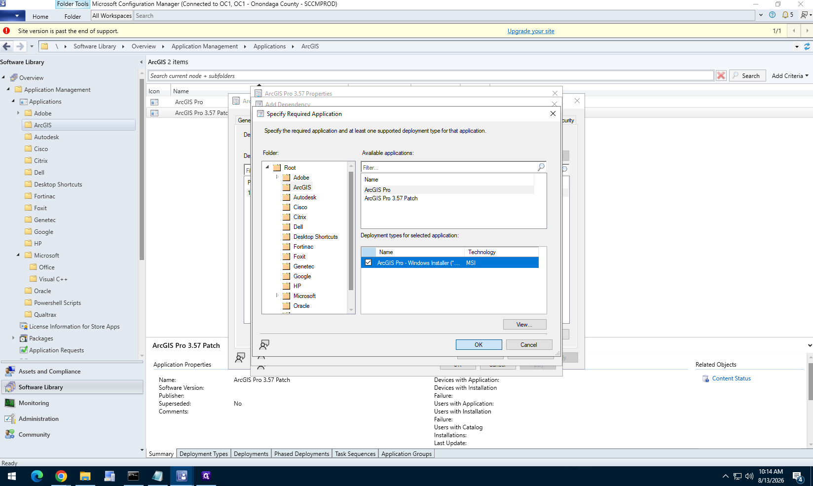 Step #33: Select the ArcGIS Pro base deployment type and click OK.