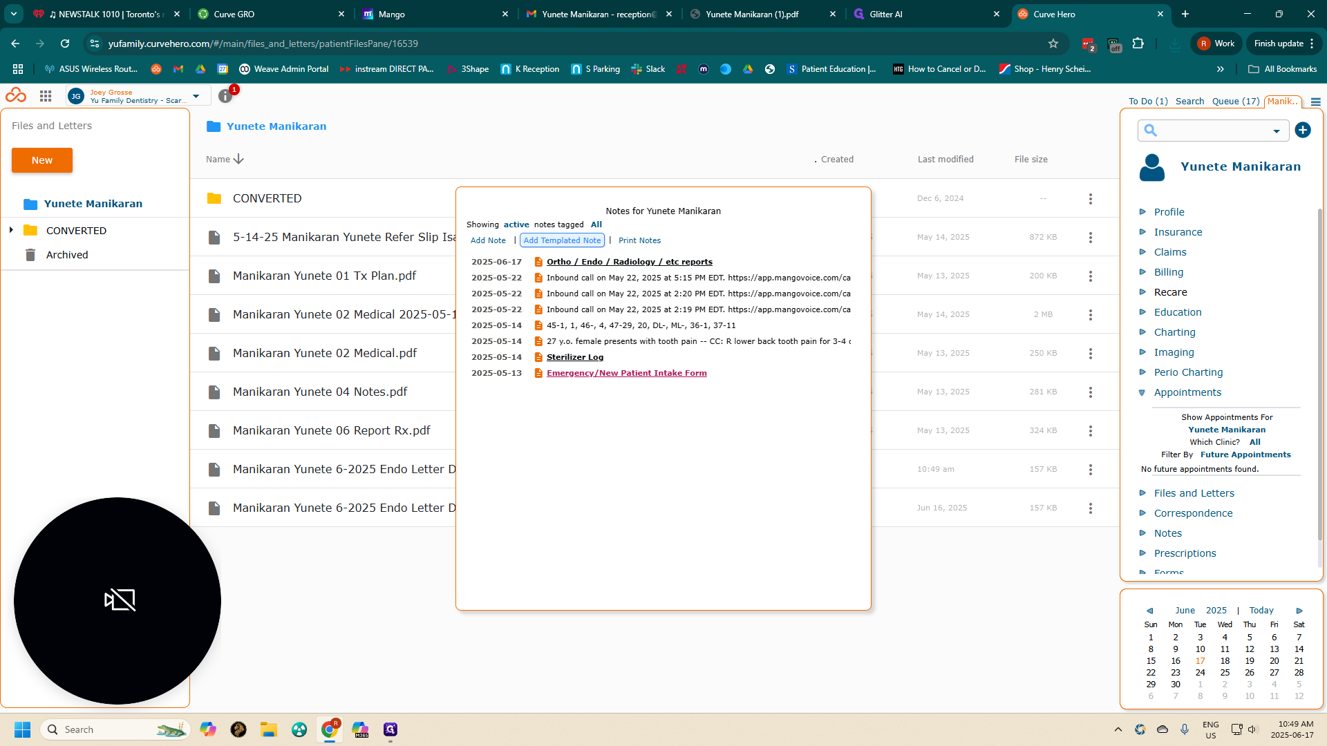 Step #23: Click on "Add Templated Note ]"