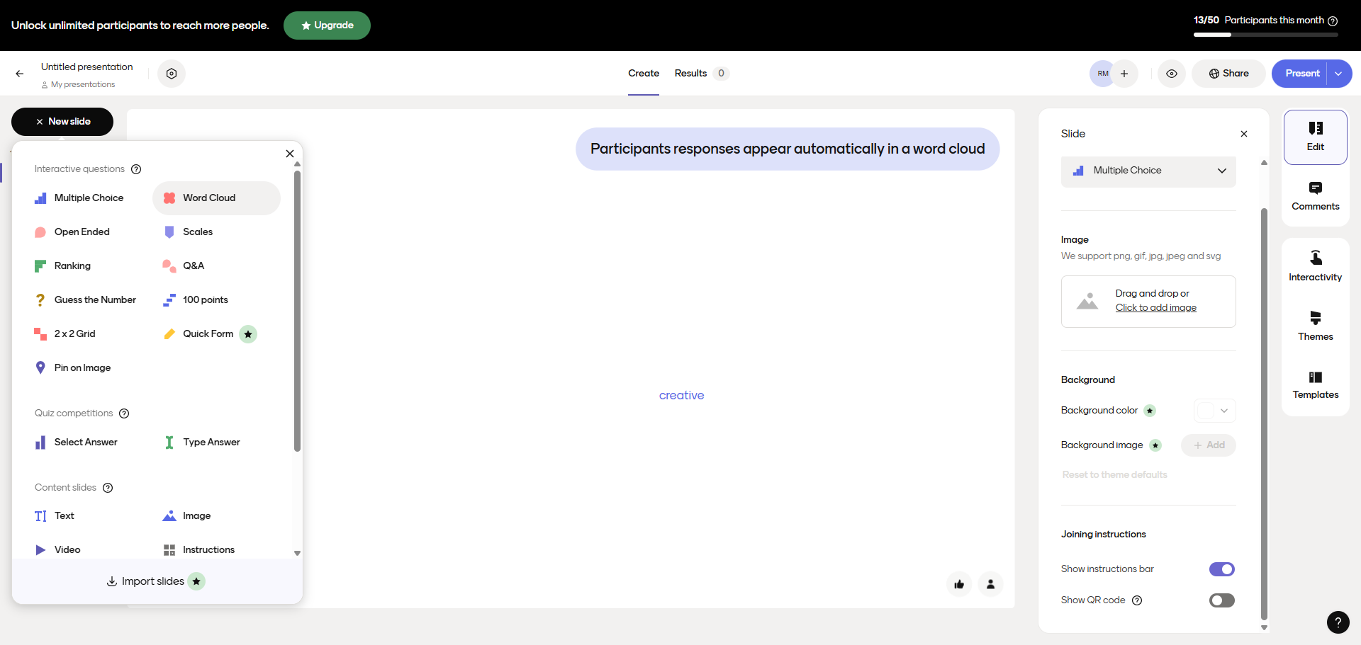 Step #10: Cliquem em "Word Cloud"