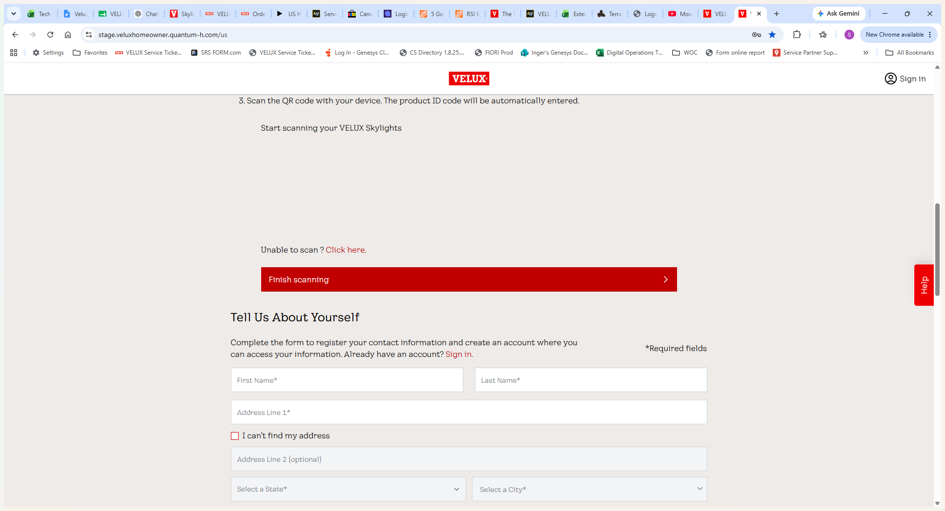 Step #9: Fill out the required contact information, including your name, address, and secure password, to create your homeowner account.