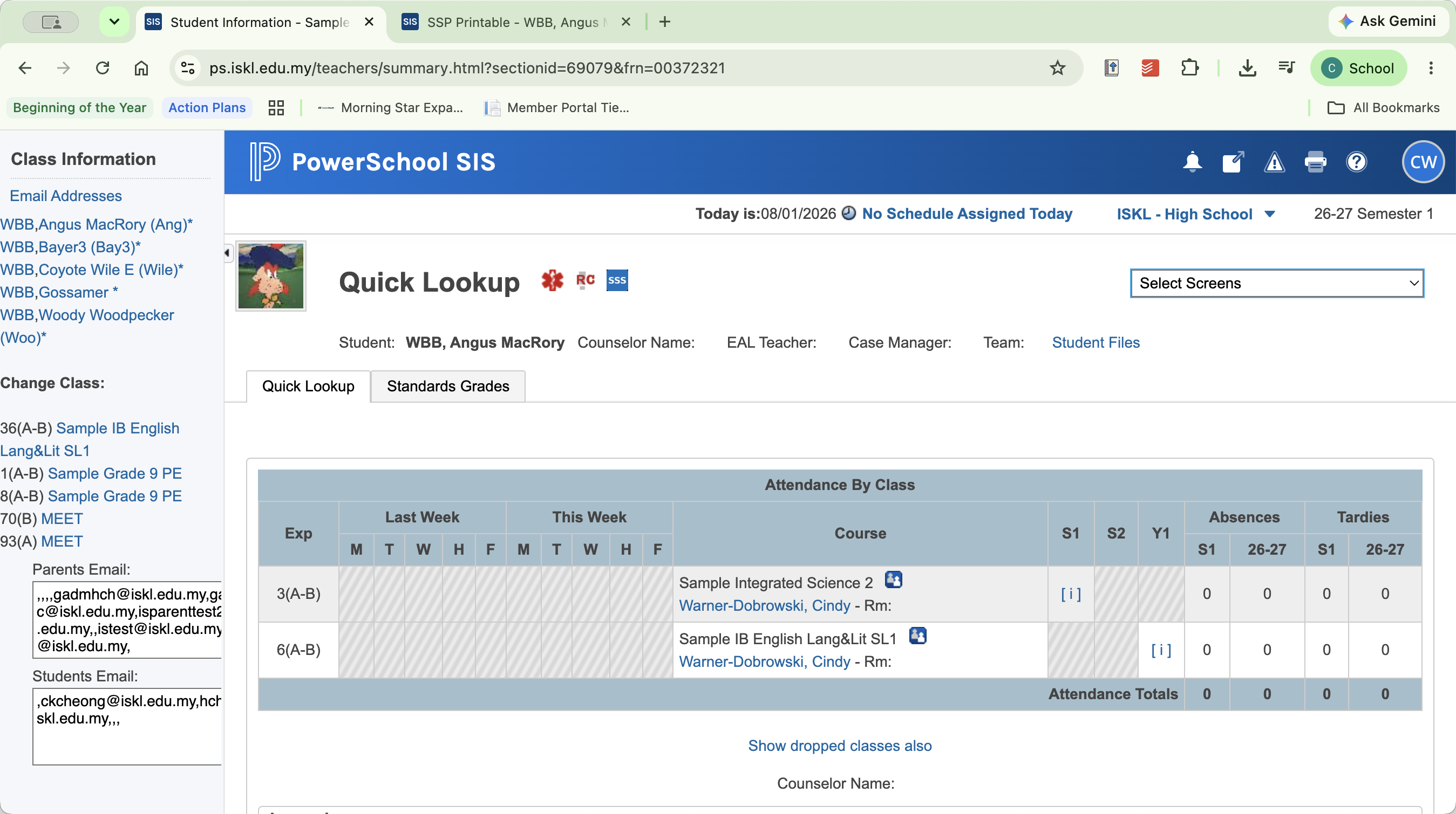 Step #4: Click the SSS icon on their profile to display a brief summary of their support.