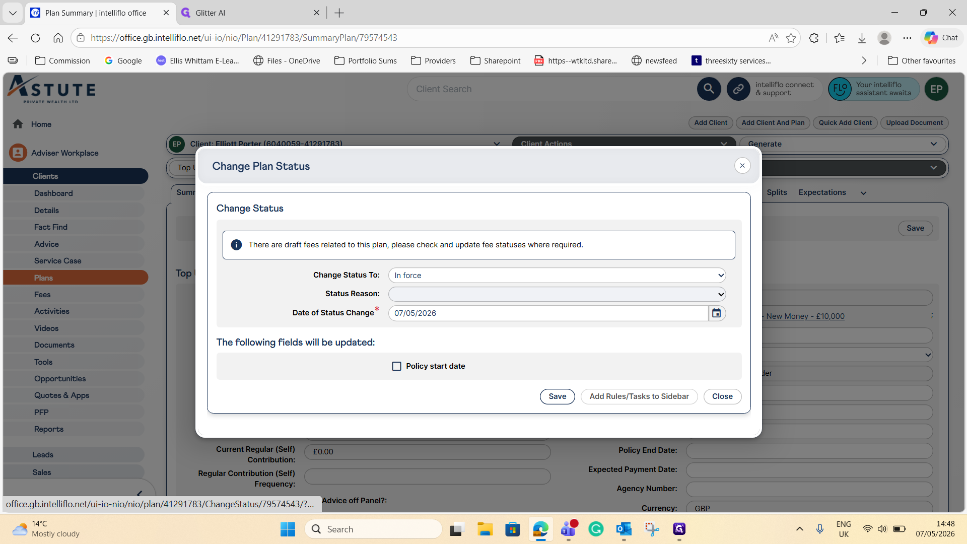 Step #14: Click Save to apply the status change to your top-up.