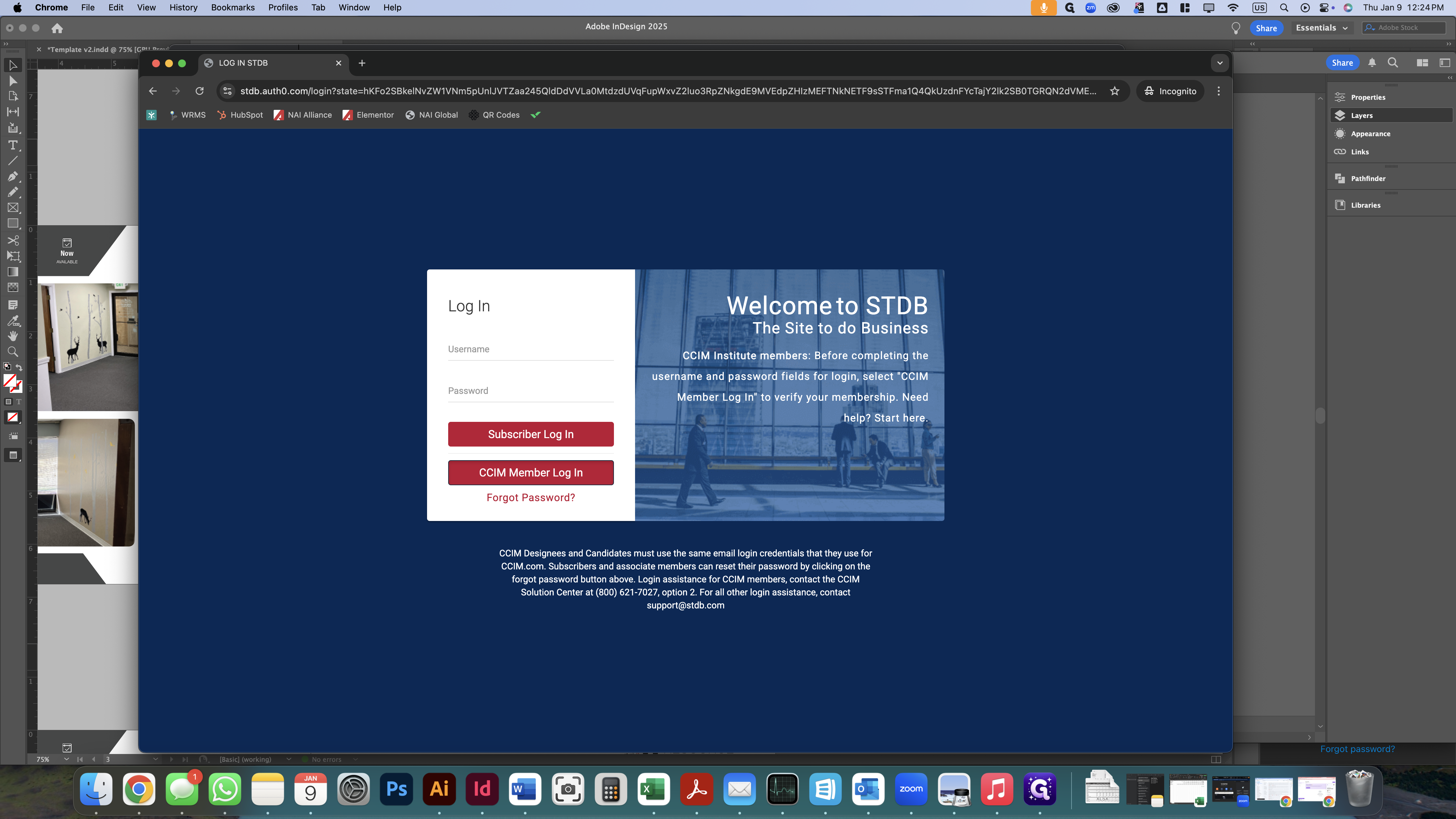 Step #9: Click on "CCIM Member Log In"