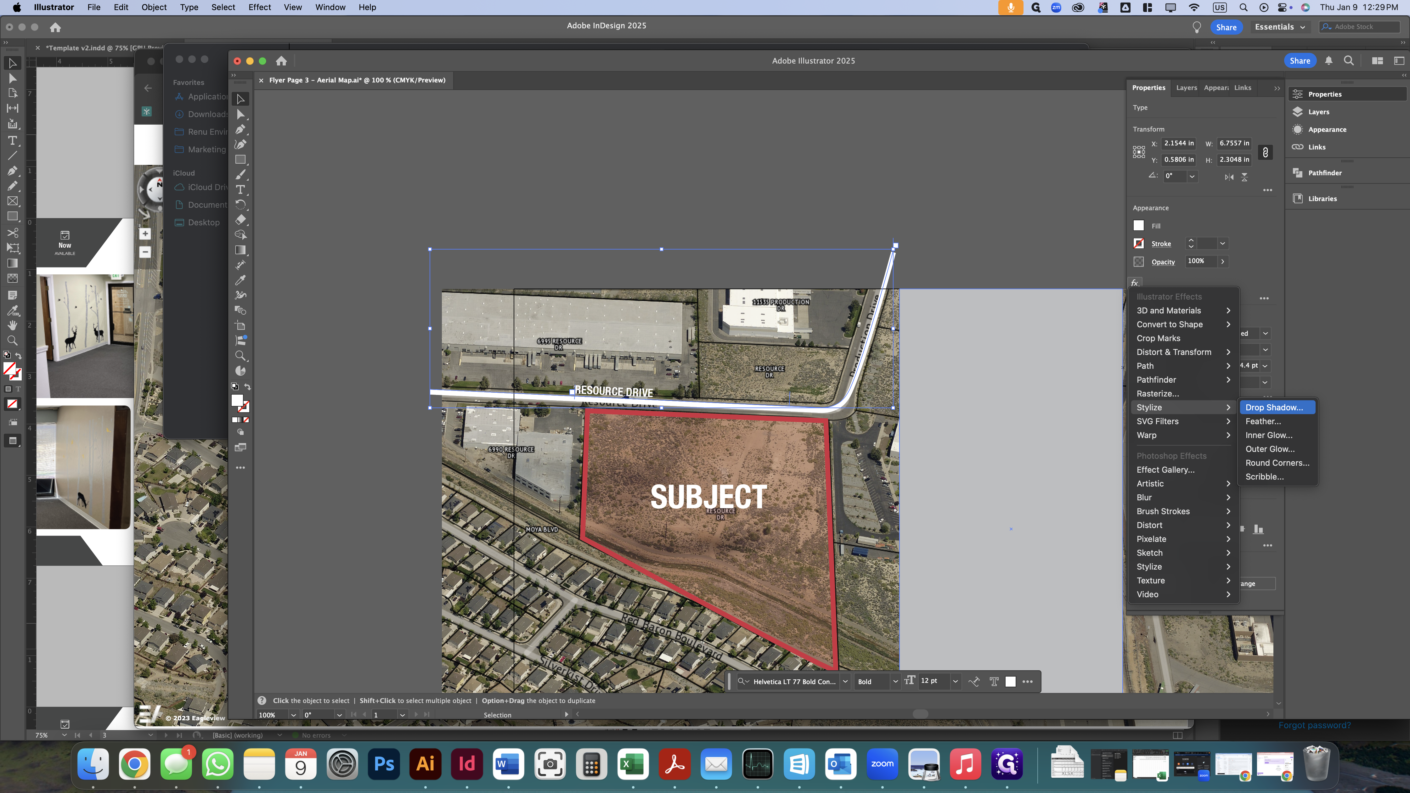 Step #61: Click on "Drop Shadow"