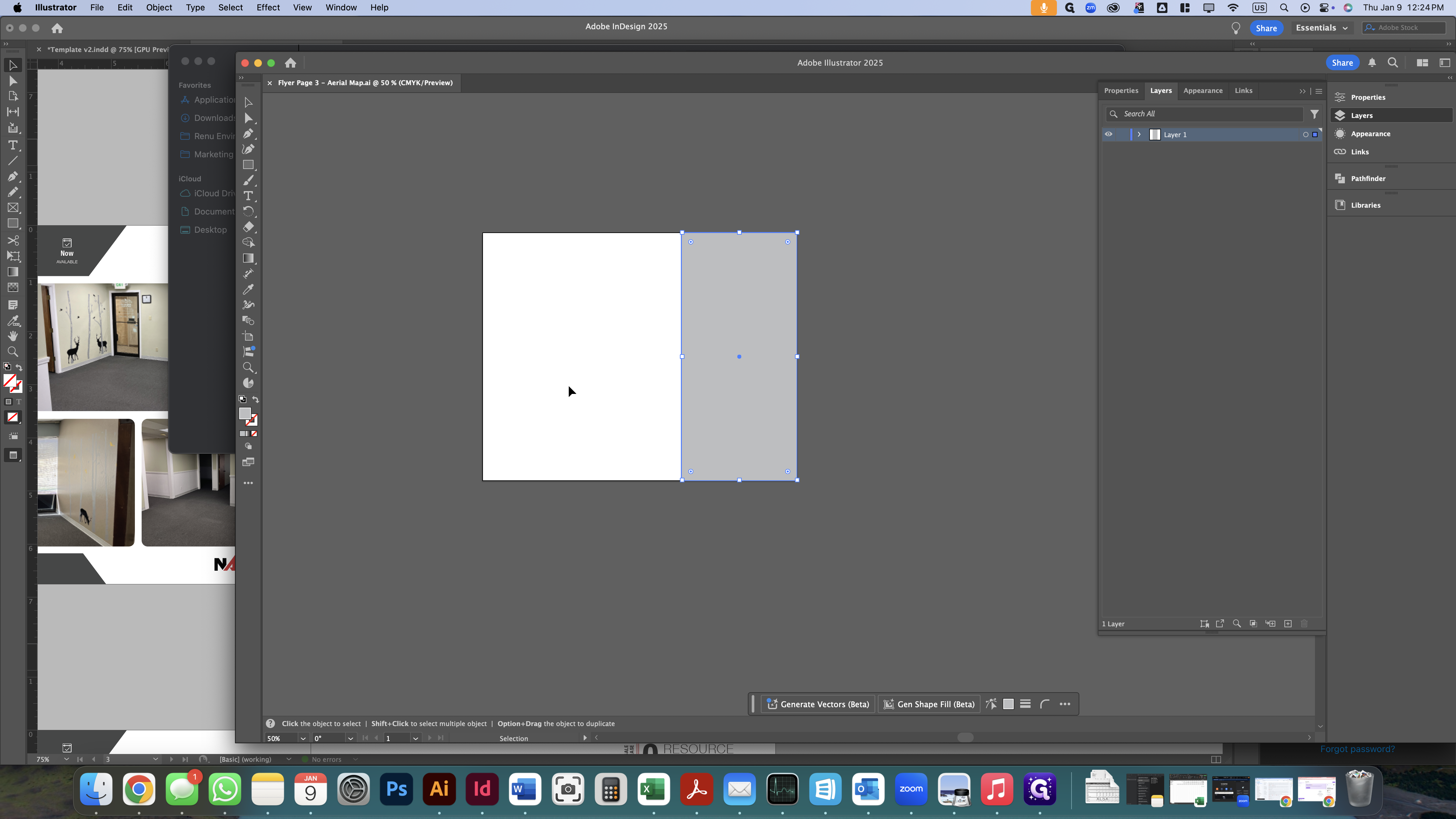 Step #6: Make note of the grey box on the right hand side of the artboard.