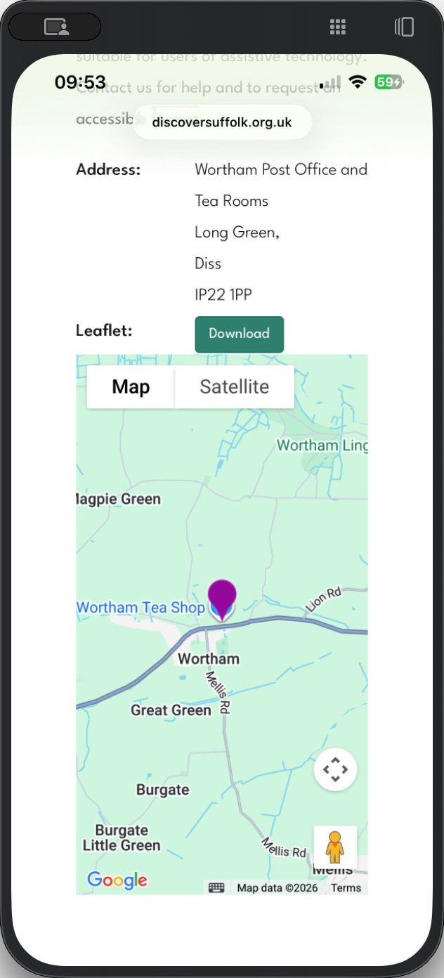 Step #7: Double-click here, zooms in but no route on the google map - so the end point is 'download PDF' - if you want to see the actual route you can via PDF - otherwise it's get into the App