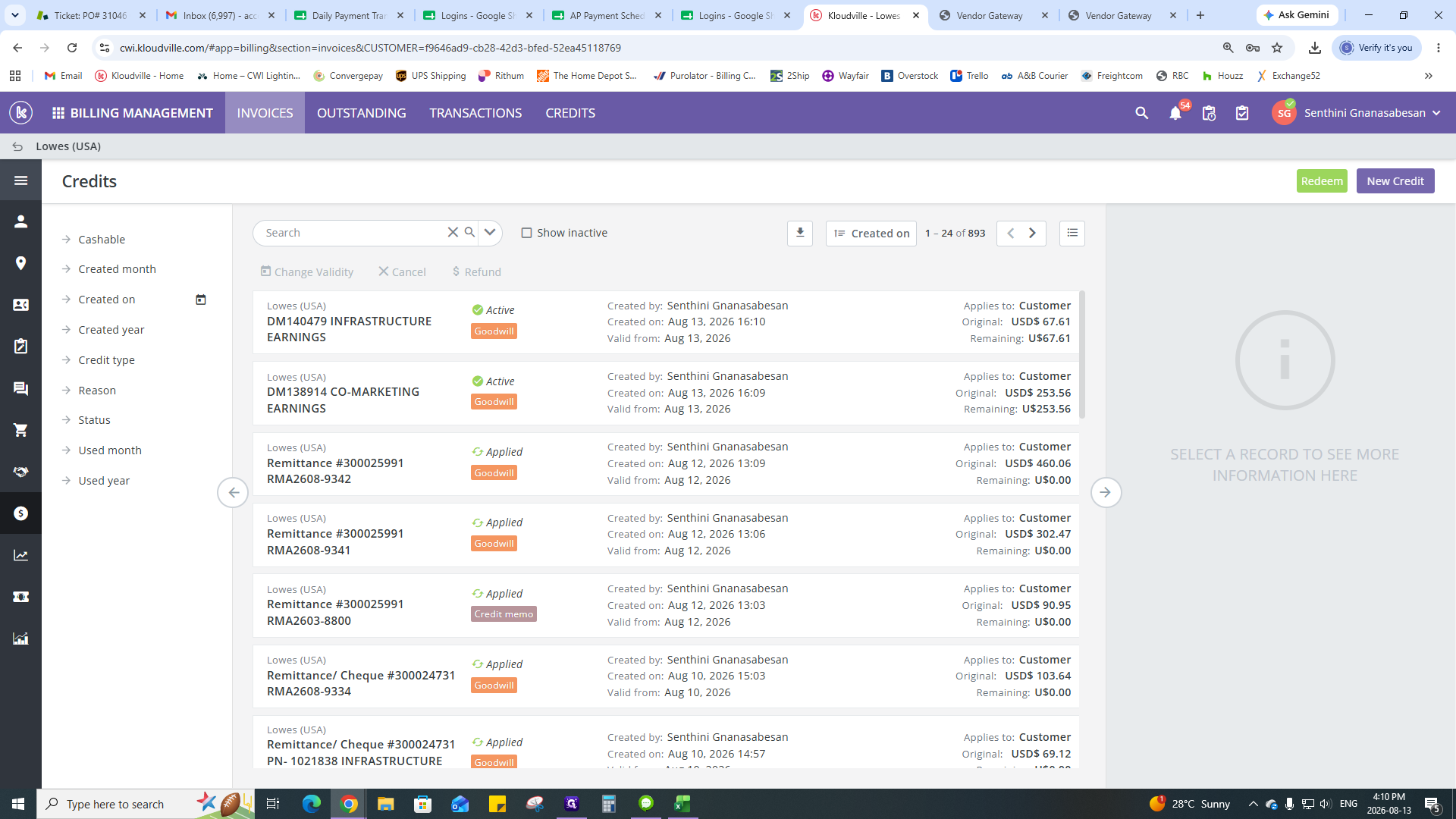 Step #23: Navigate back to INVOICES.