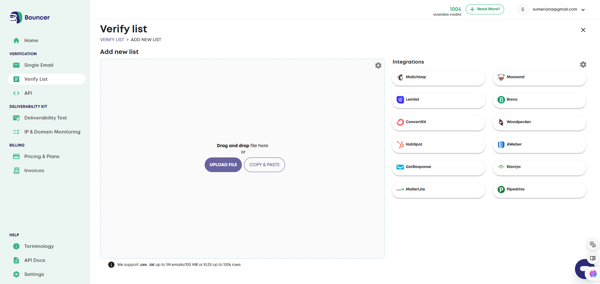 Step #2: Click on "UPLOAD FILE"