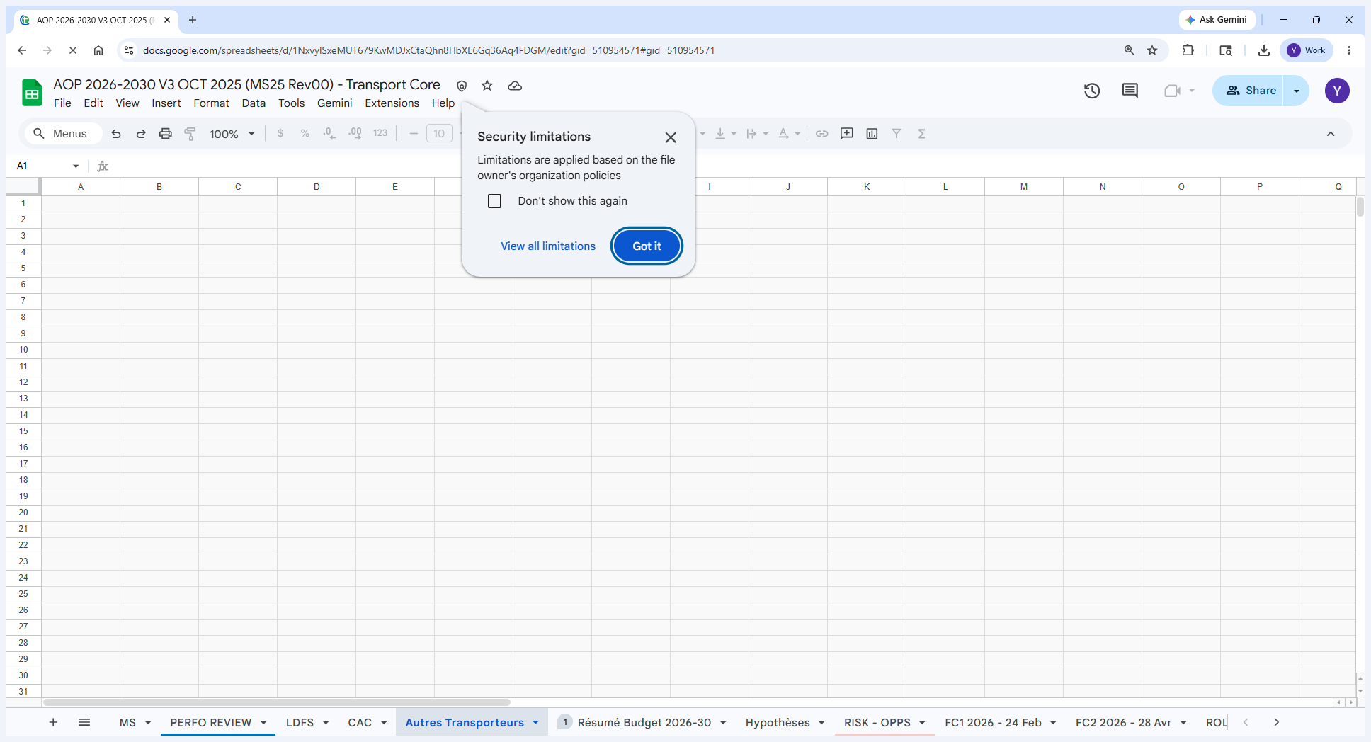 Step #7: Naviguez sur la feuille LDFS du même document (AOP).