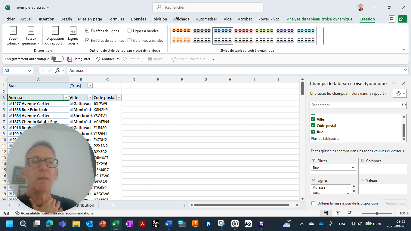 Step #13: Cliquez sur "Analyse du tableau croisé dynamique"