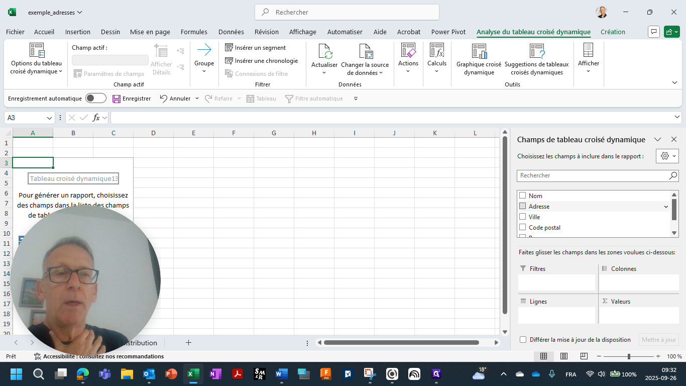 Step #5: Cliquez sur "Ville" et autres champs...