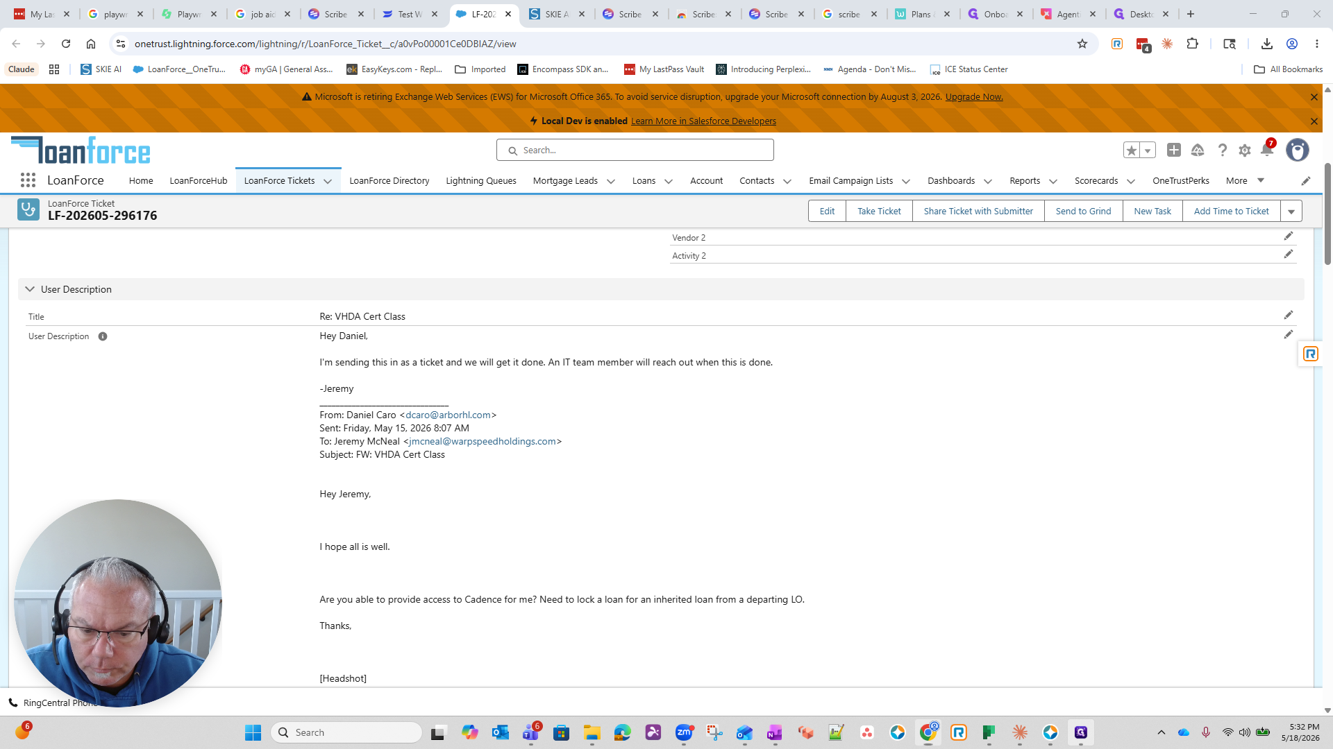 How to Process a LoanForce Ticket for VHDA Certification