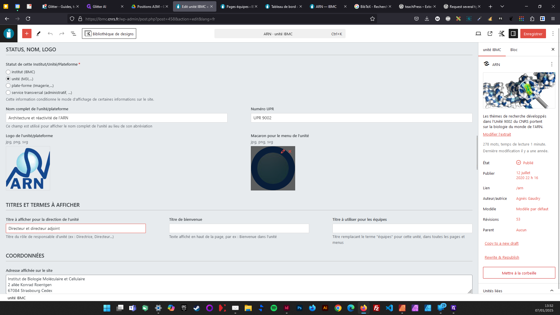 Step #7: Ce macaron est utilisé à plusieurs endroits sur le site : la page d'accueil et menu de navigation secondaire