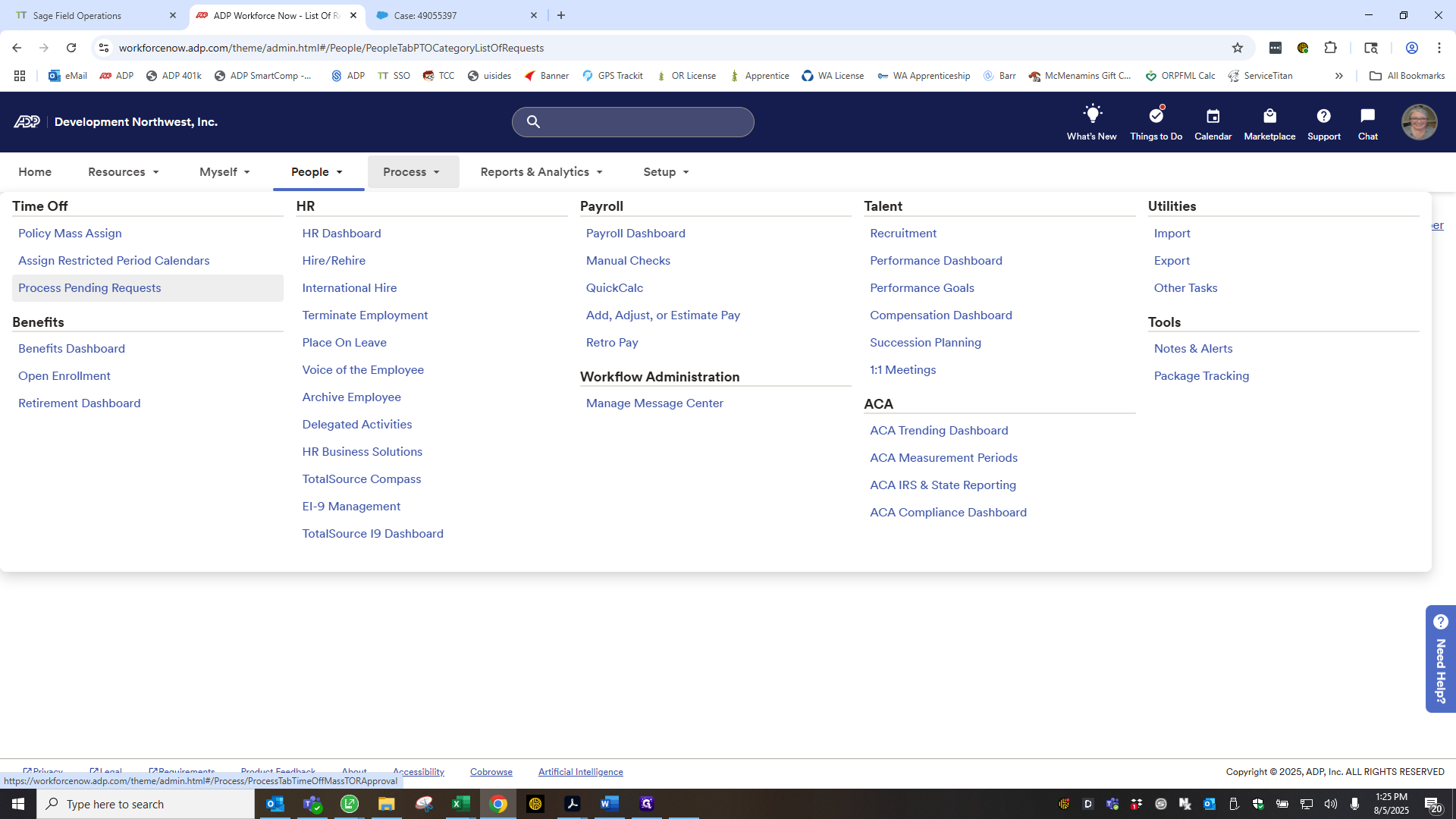 Step #21: Click on "Process Pending Requests"