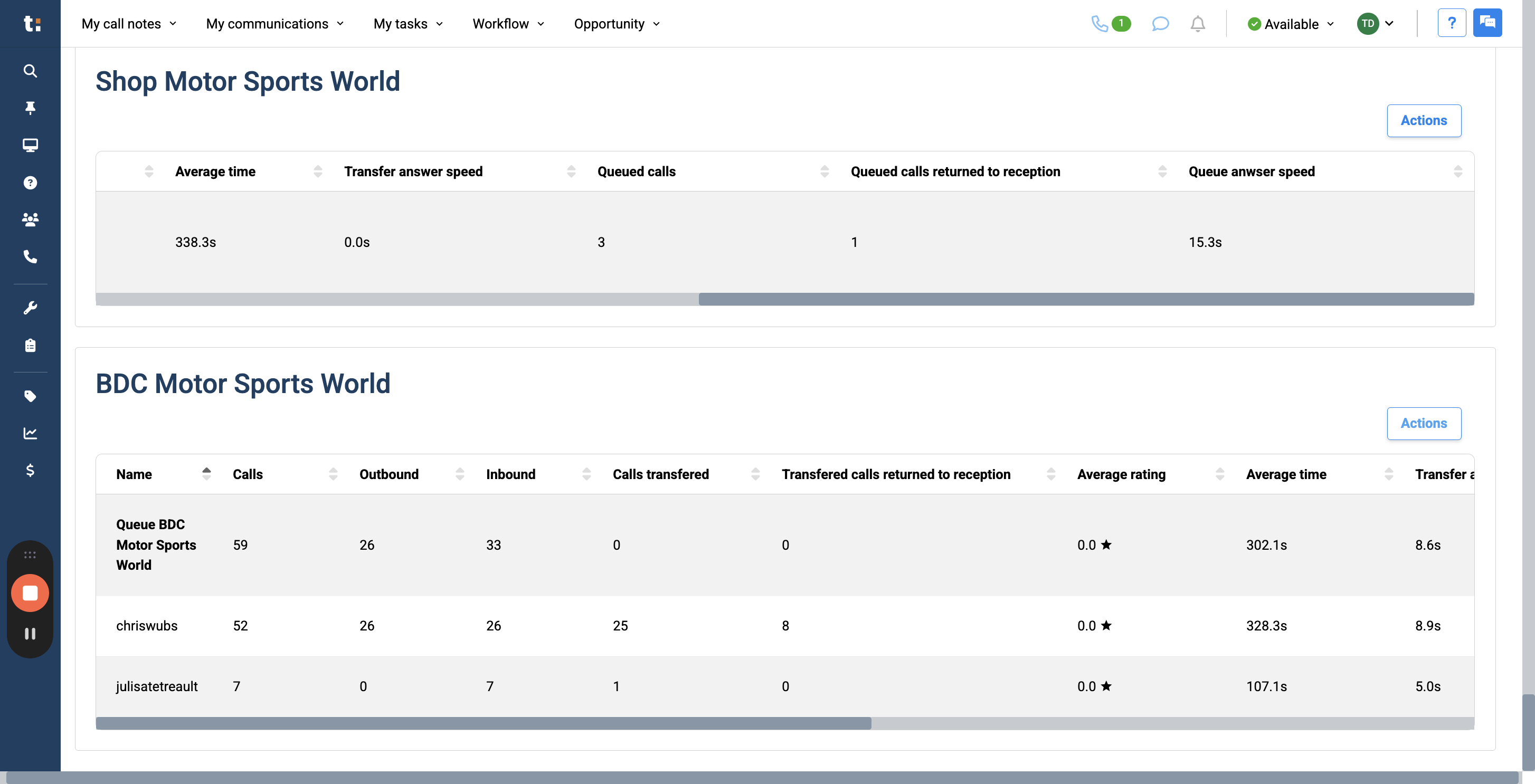 Step #31: If you wish, you can use the Actions button to export this information to an Excel spreadsheet or a CSV file.