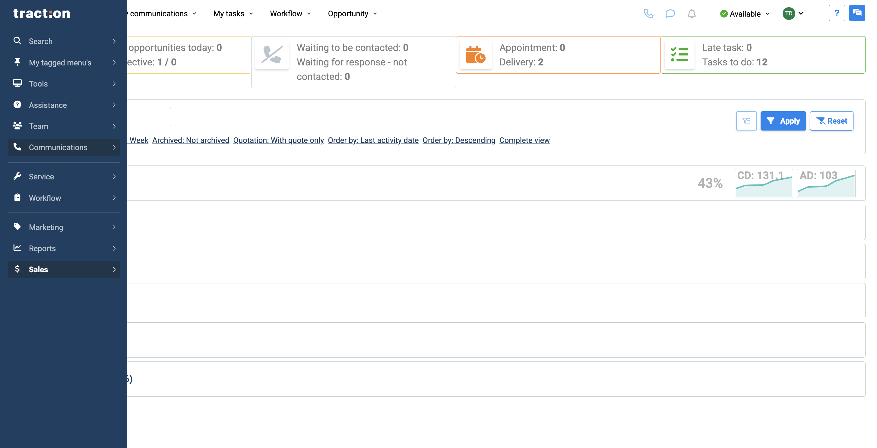 Step #1: To begin, go to Communications.