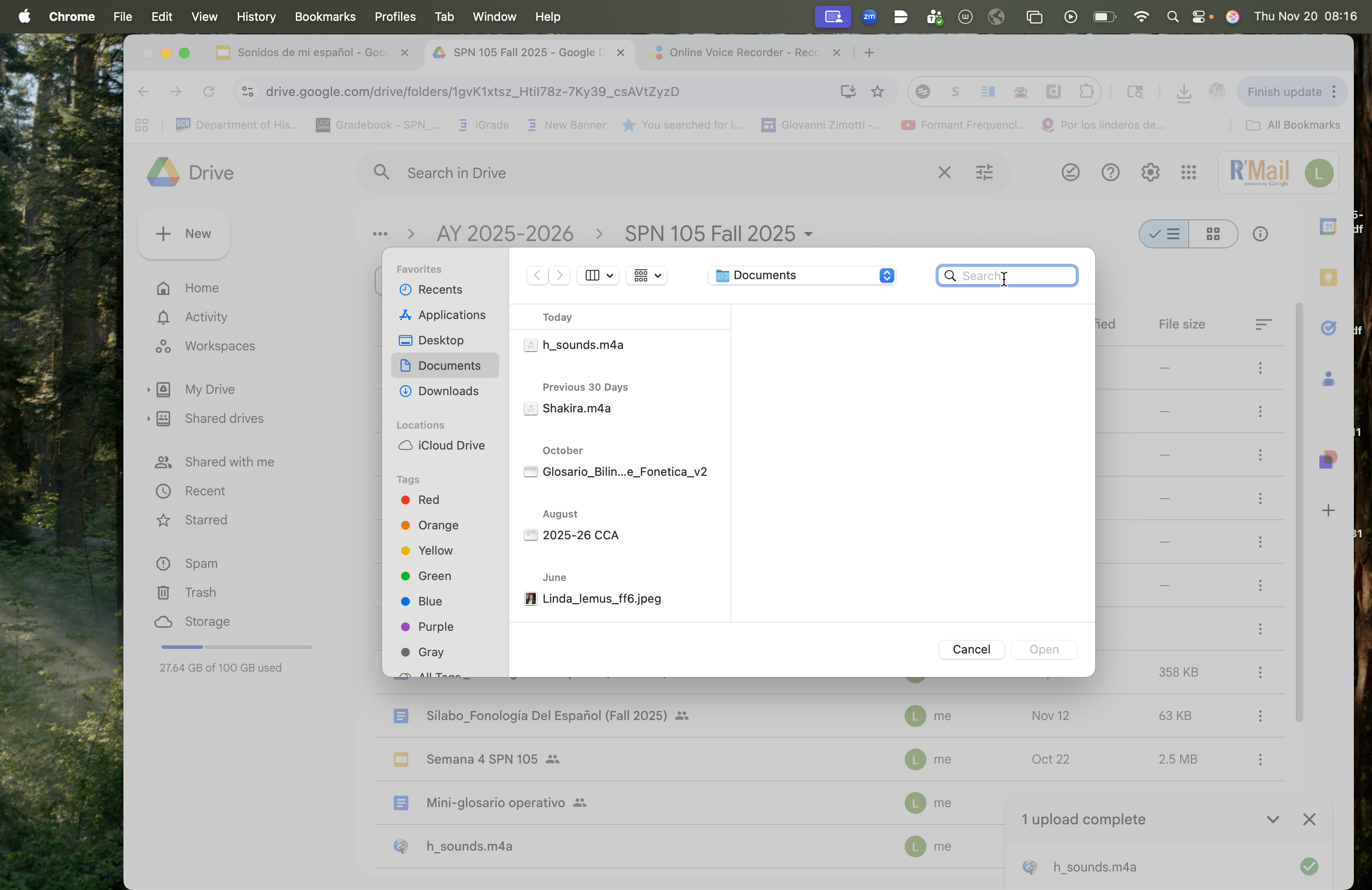 Step #14: Busco en los archivos de mi computadora por título. Debería aparecer como algo que hice hoy.