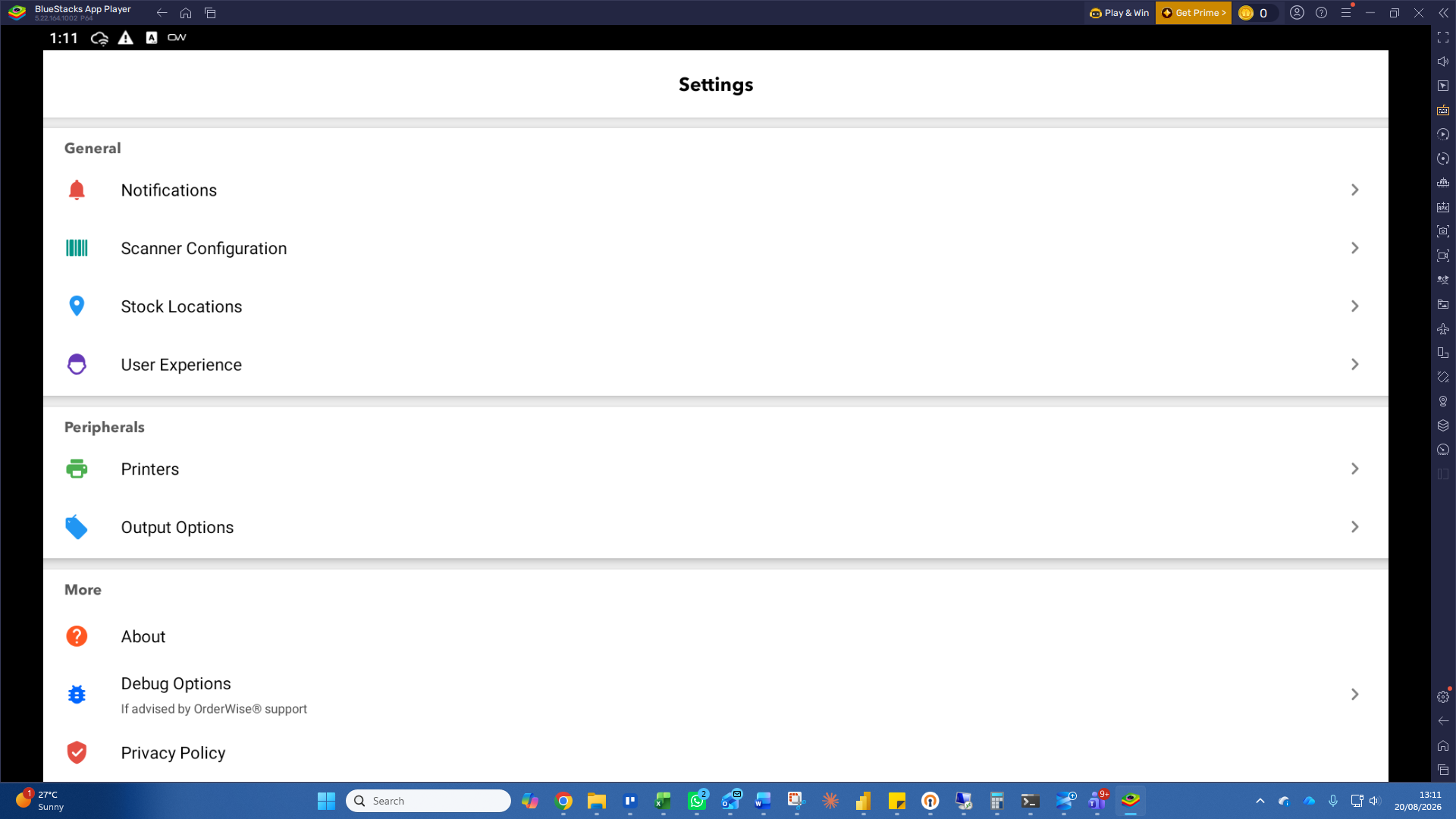 Step #2: Click Scanner Configuration under the General settings section.