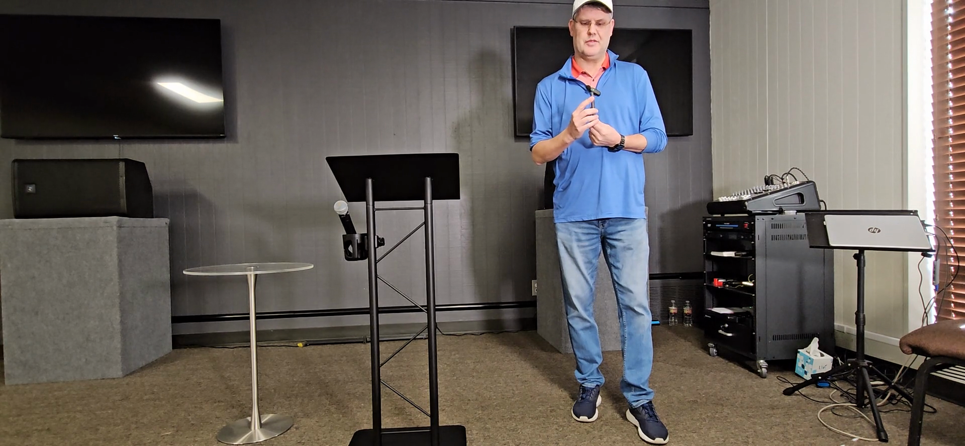 Step #28: Turn on the remote clicker using the on/off switch on the side.