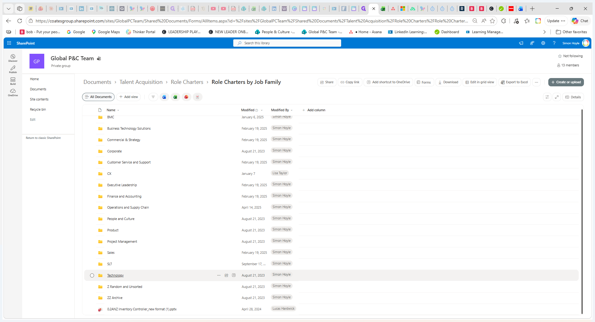 Step #6: Open the relevant department folder, such as Technology.