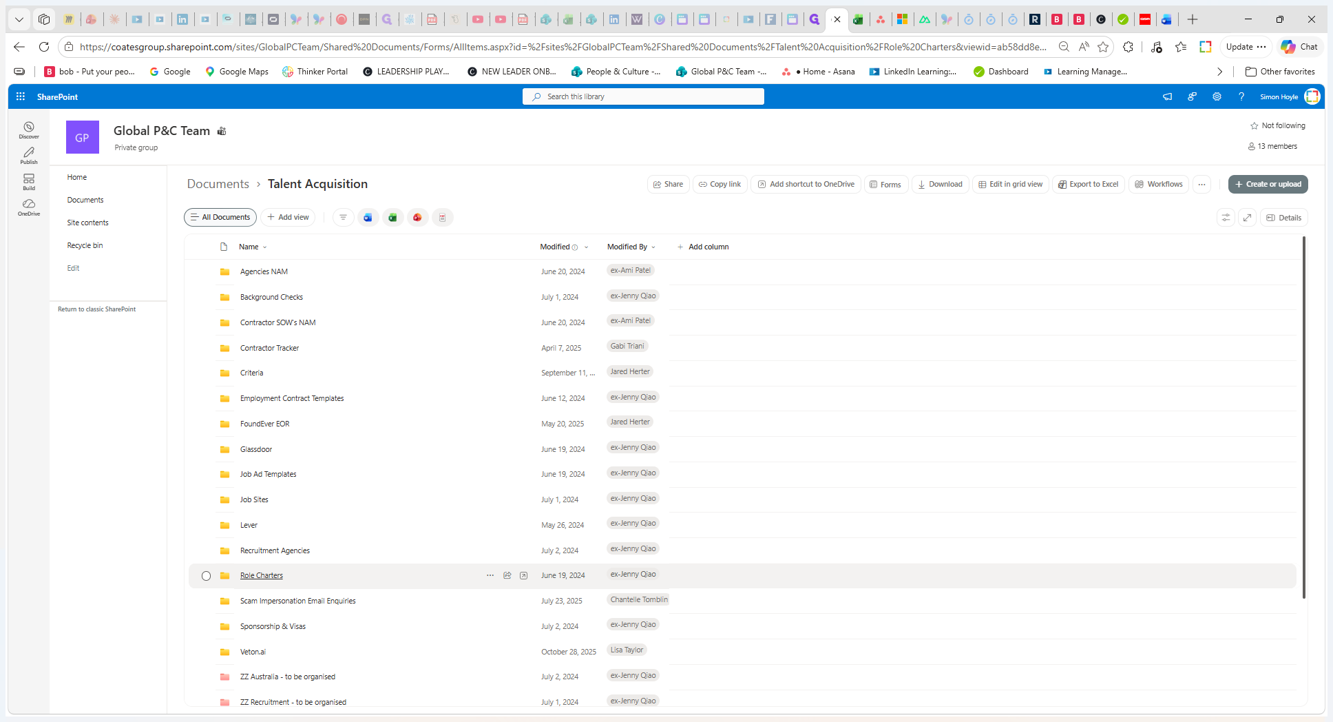 Step #4: Open the Role Charters folder.