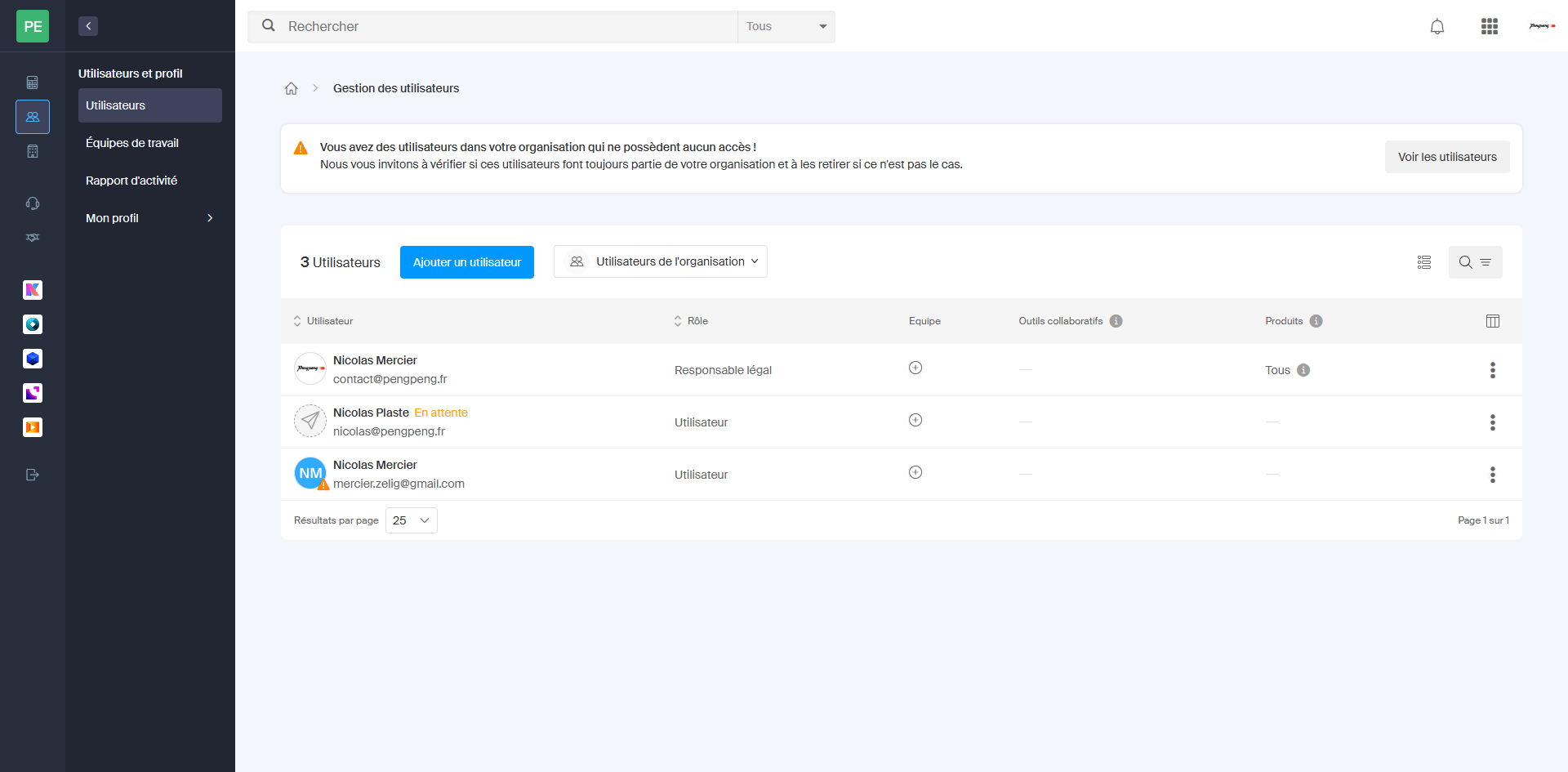 Step #4: Cliquez sur le menu avec 3 points au bout de la ligne de l'utilisateur