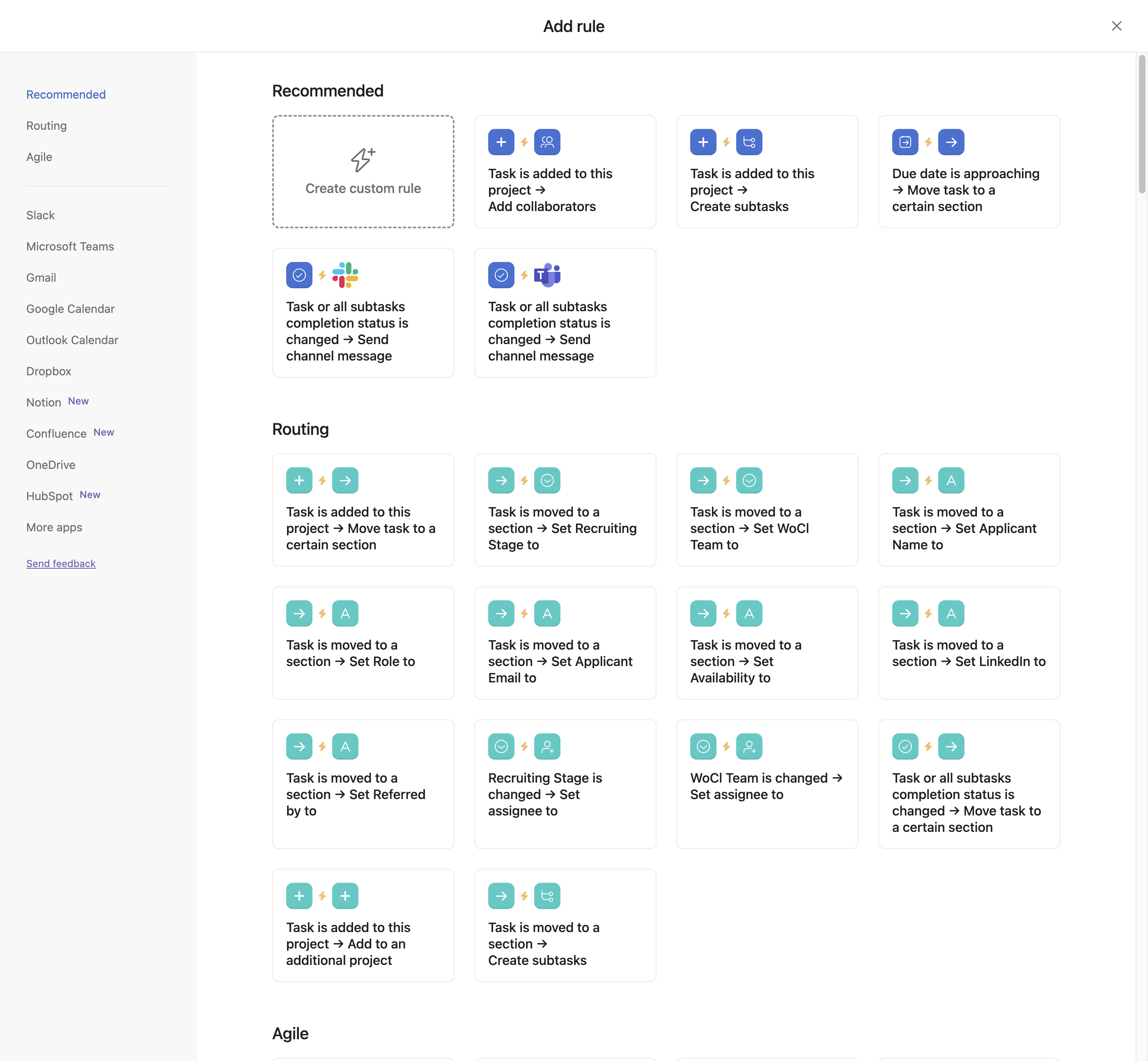 Step #4: Create a custom rule and name it something like "Add Tasks to Overview."