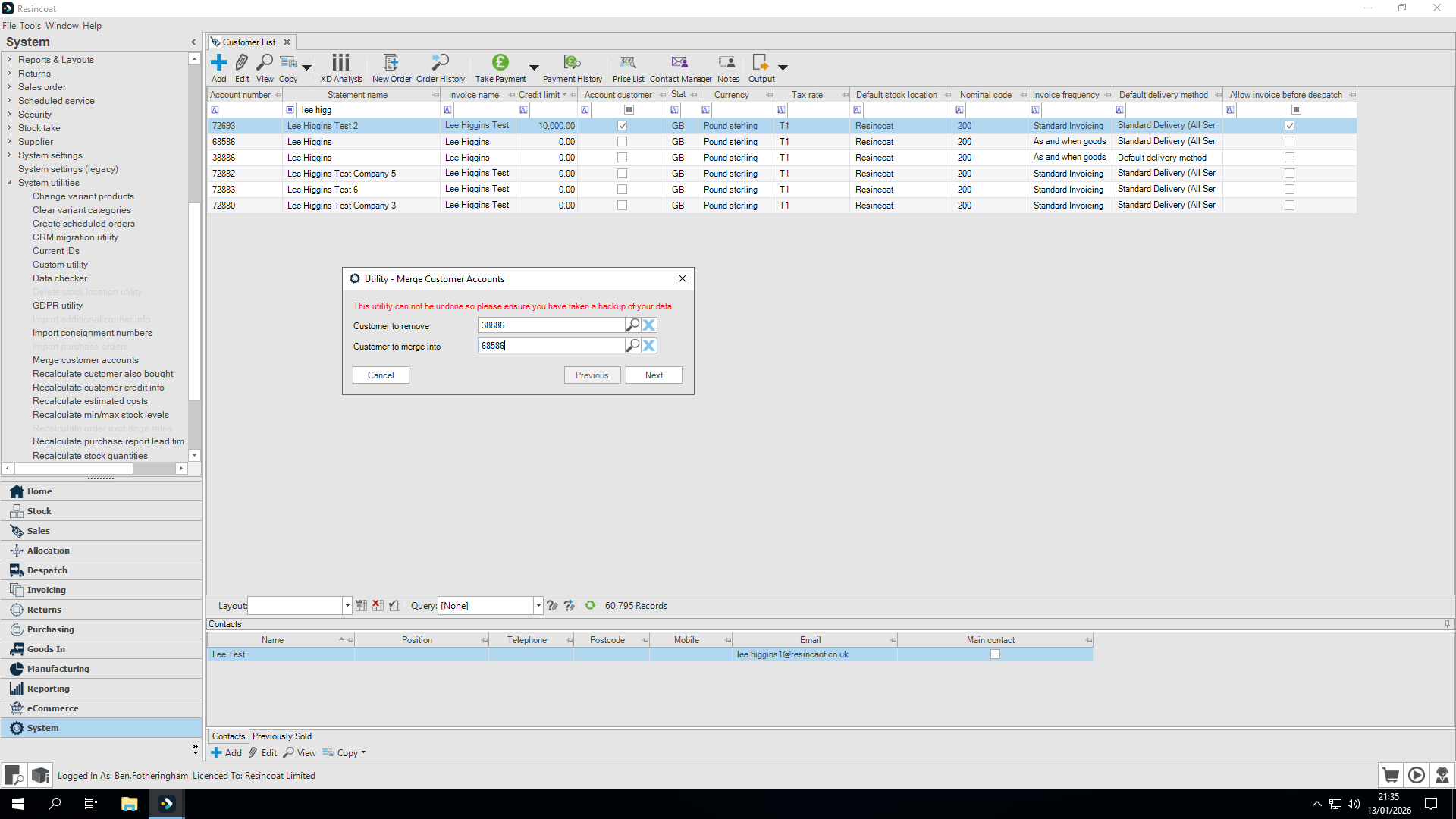 Step #6: Once satisfied with the entered values, click 'Next'