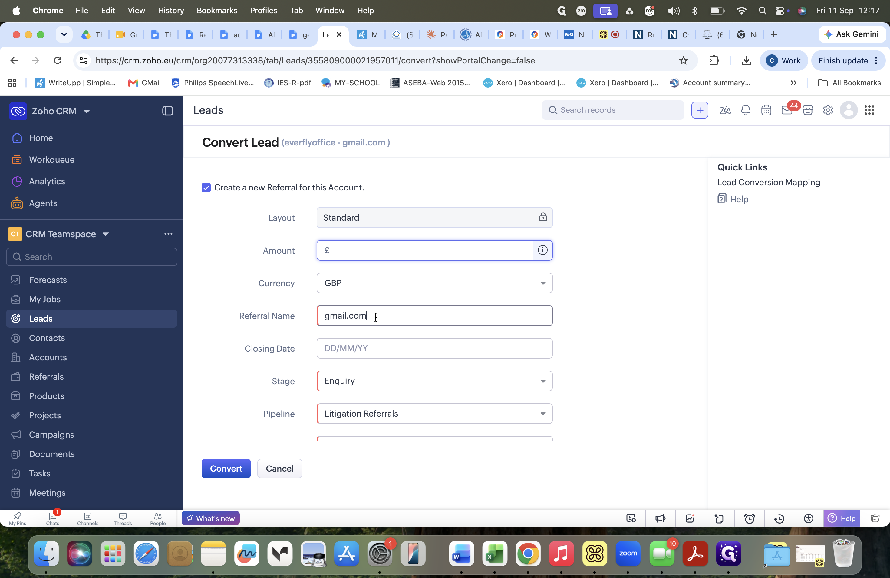 Step #23: Click the Referral Name field.