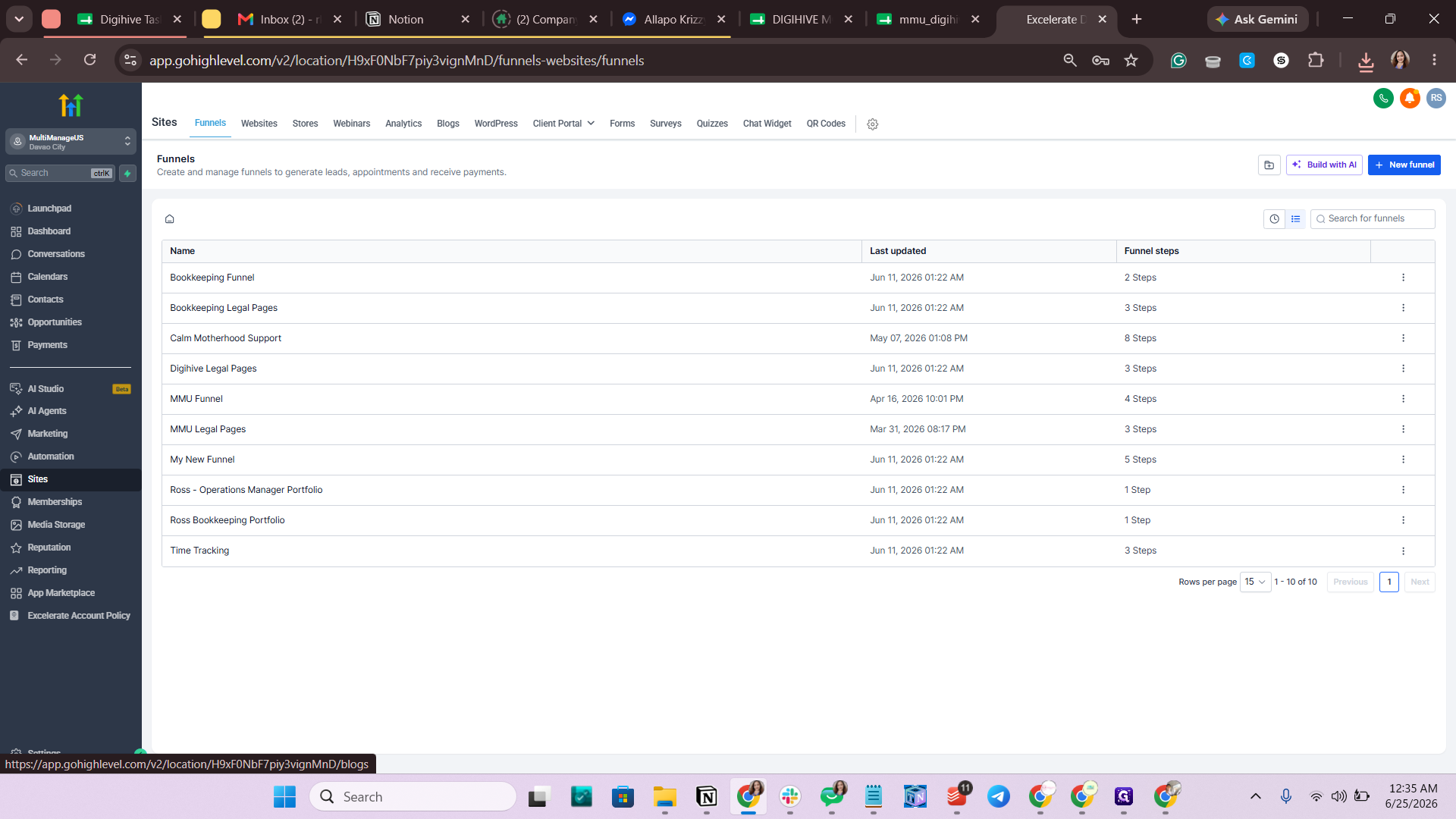 Step #4: Navigate to the Blogs tab.