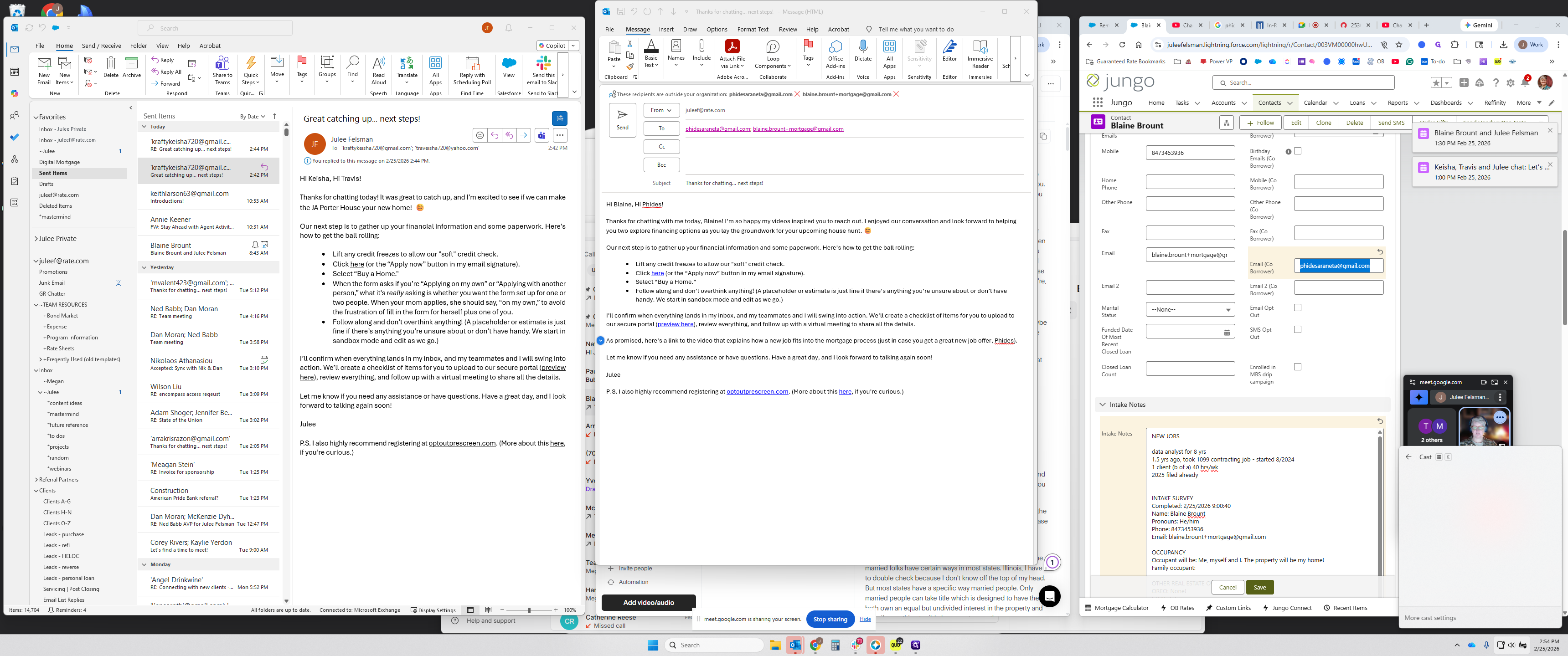 Step #82: Click on "here's a link to the video that explains how a new job fits into the mortgage process"