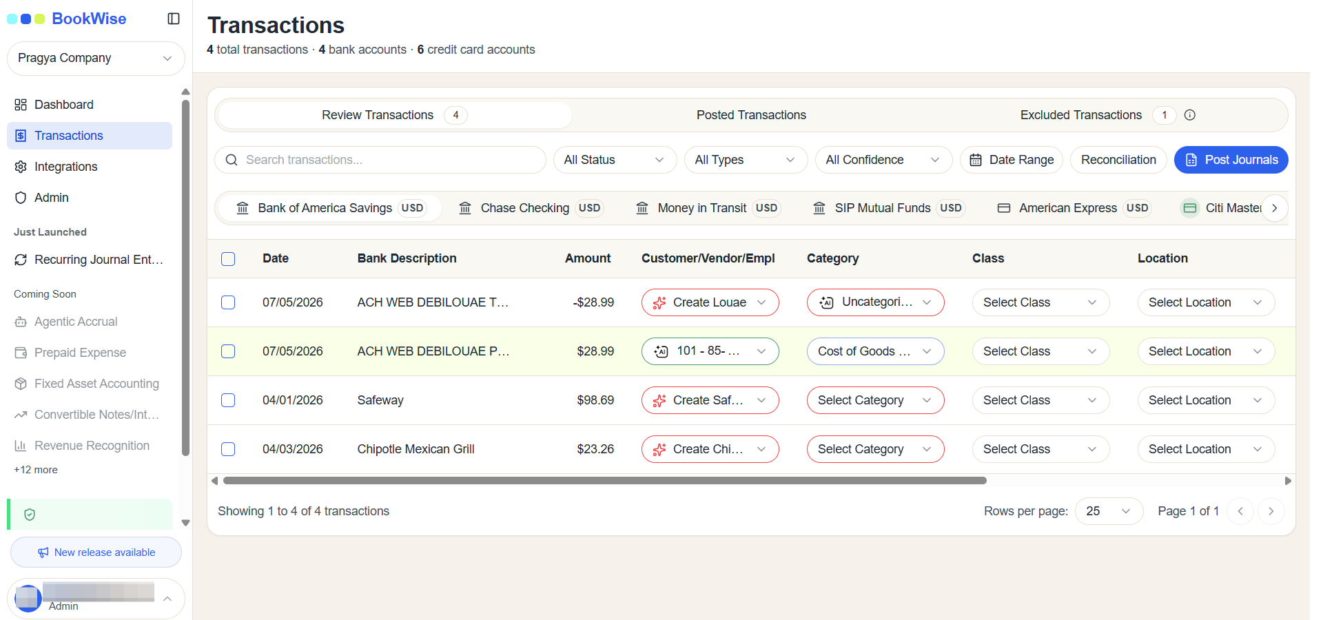 Step #2: Click the Select Vendor & Category respectively from the dropdown arrow