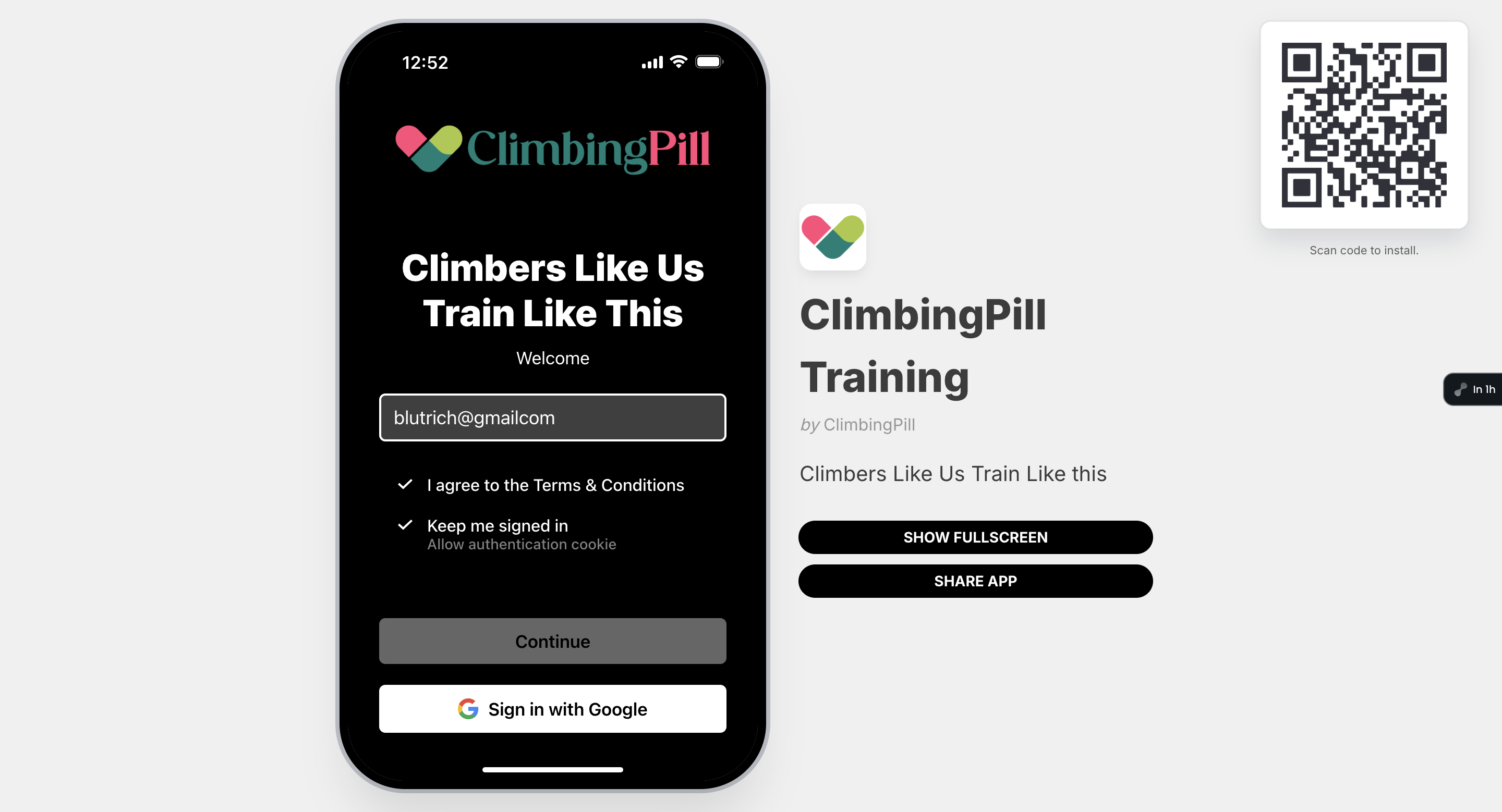 Step #5: Click on "with Google"