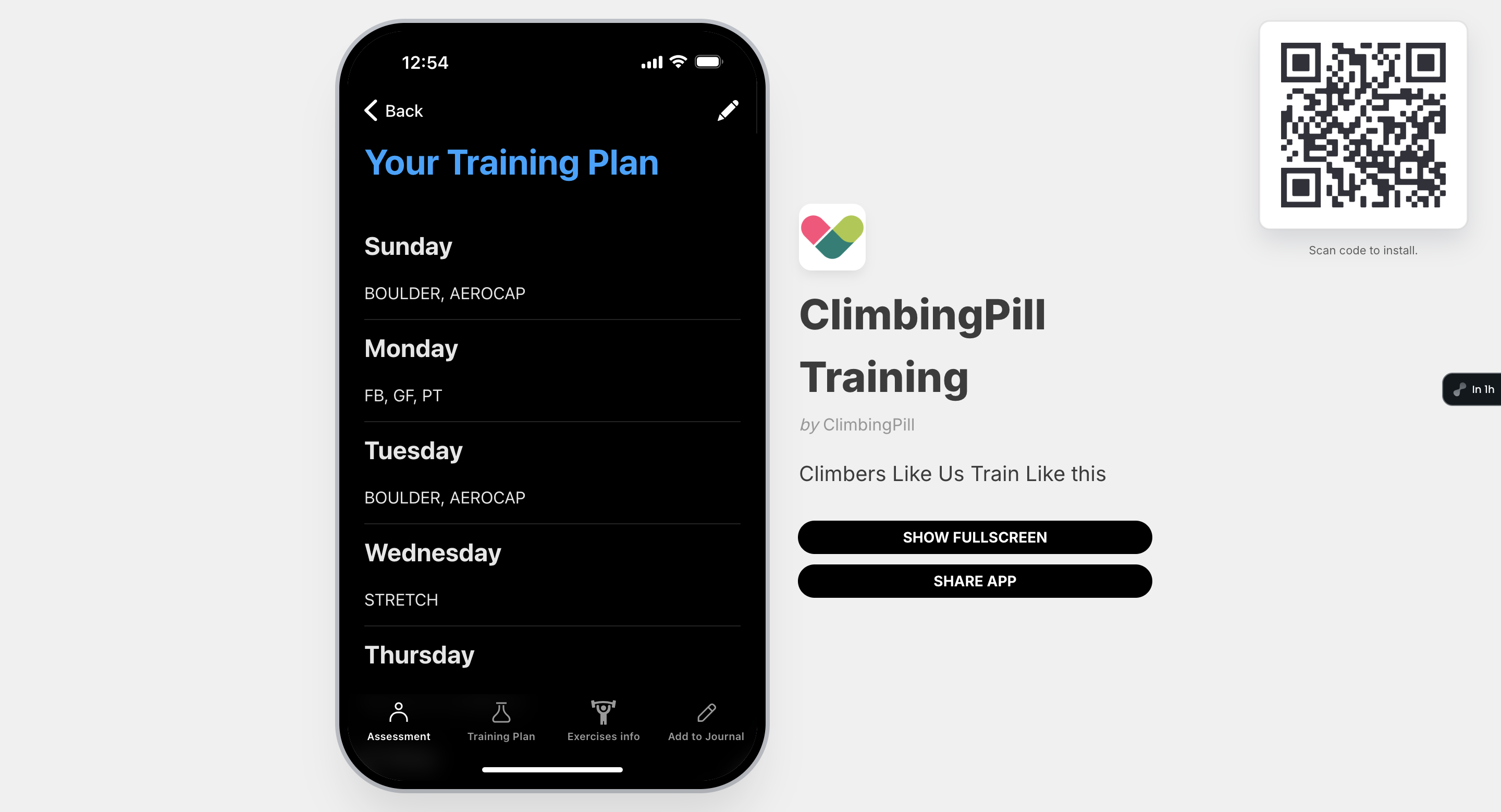 Step #56: Click on "Exercises info"