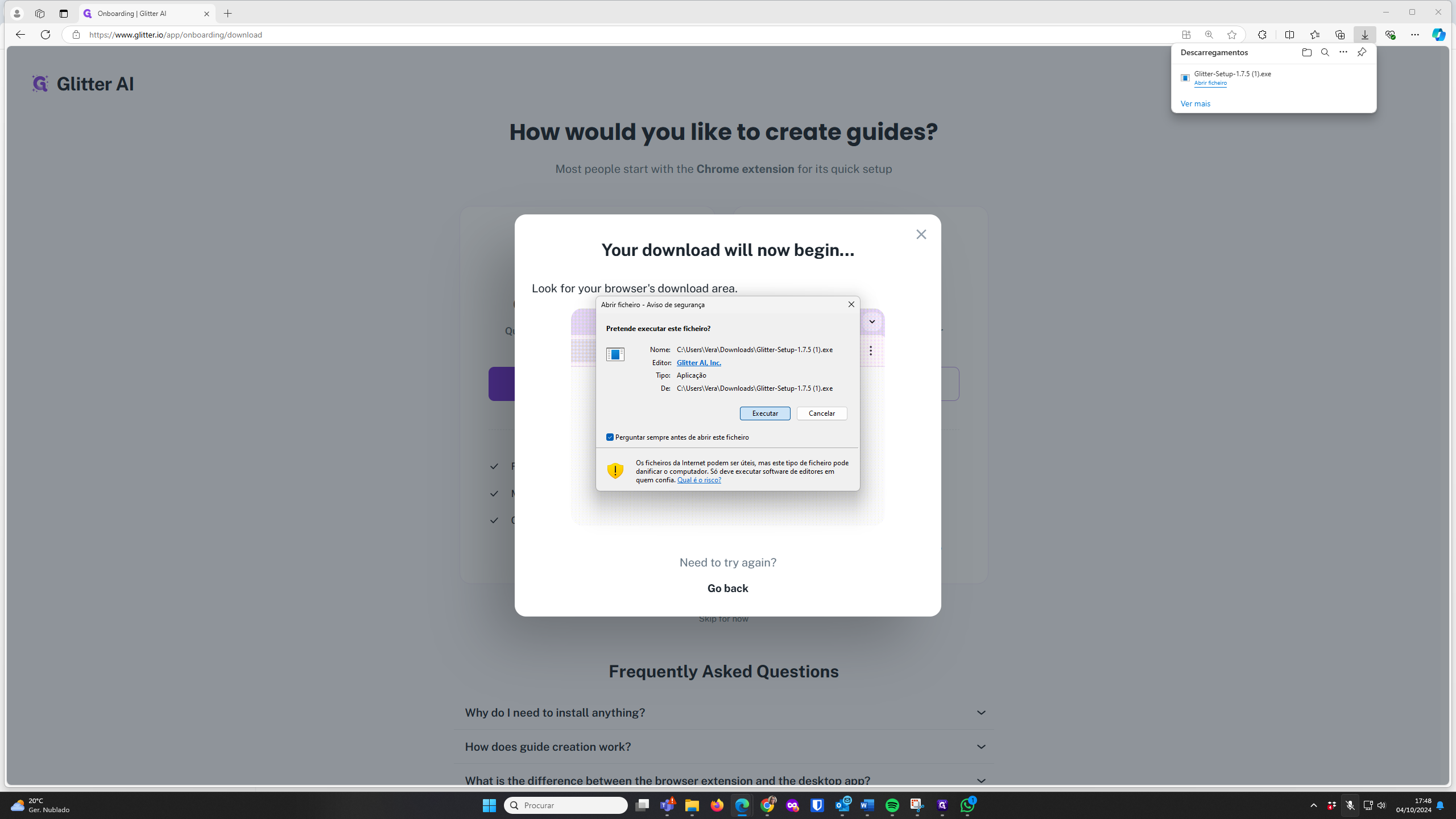 Step #14: Cliquem em "Executar"