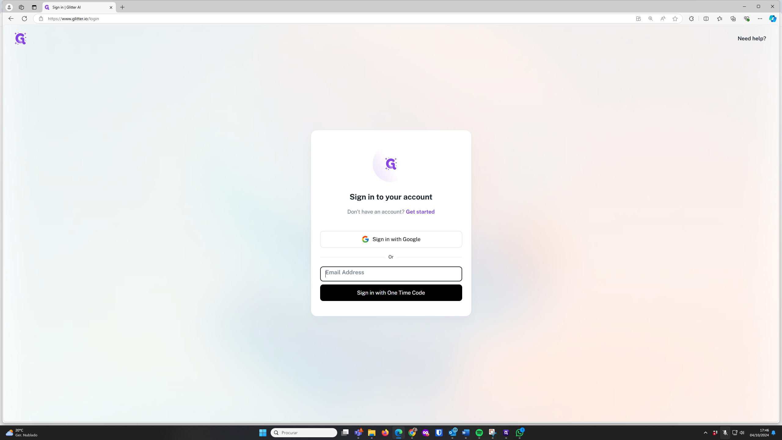 Step #2: Cliquem em "Email Address"