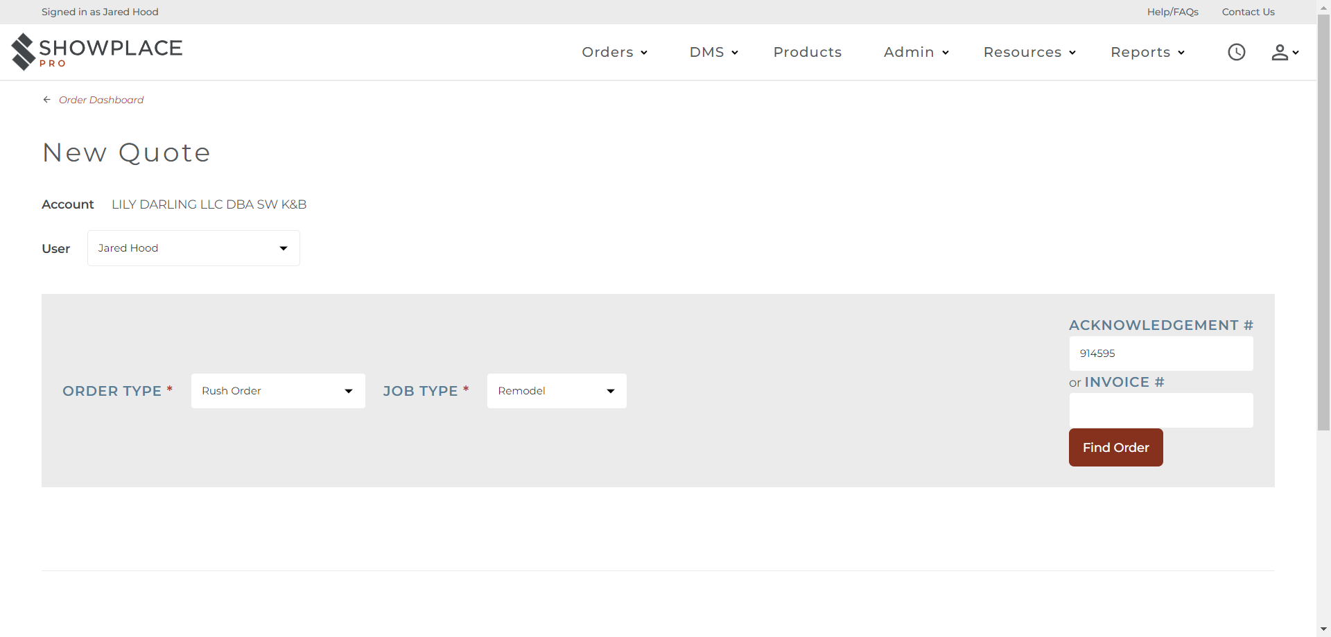 Step #6: Click "Find Order"
