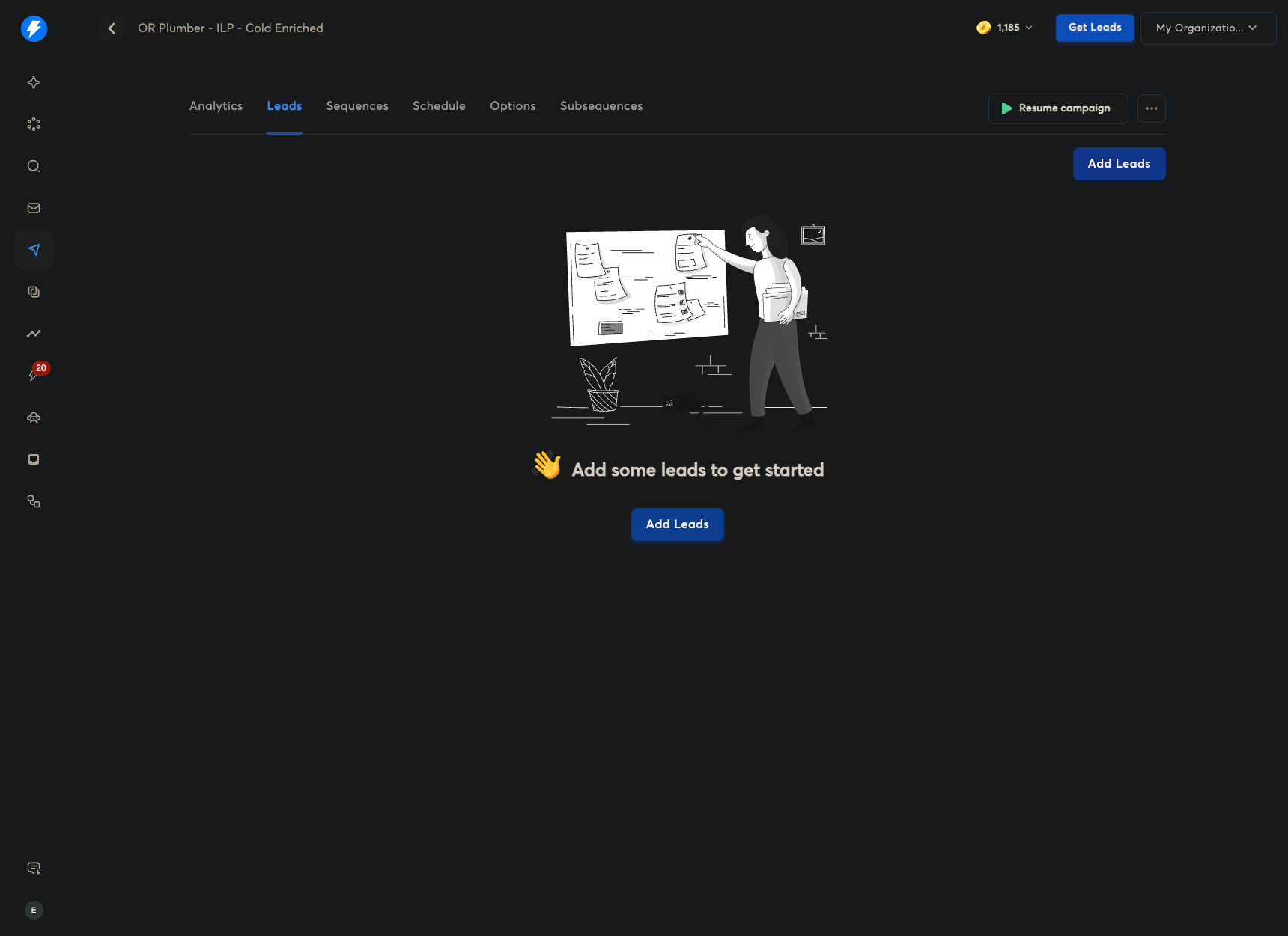 Step #22: Click on "Add Leads"