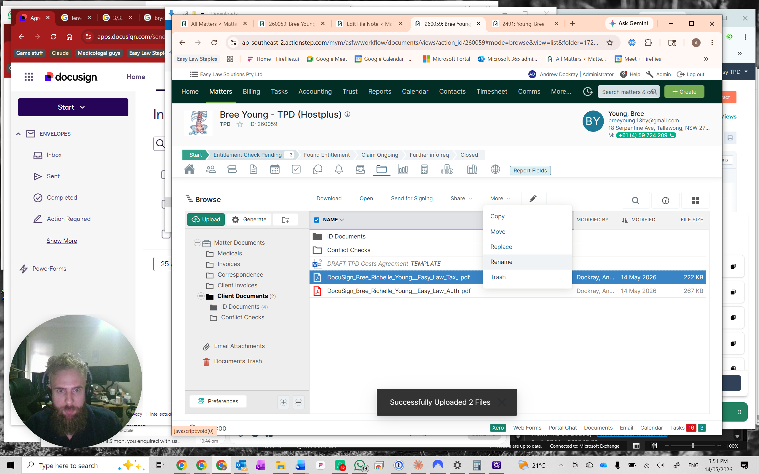 Step #28: Select the tax search document and click Rename.