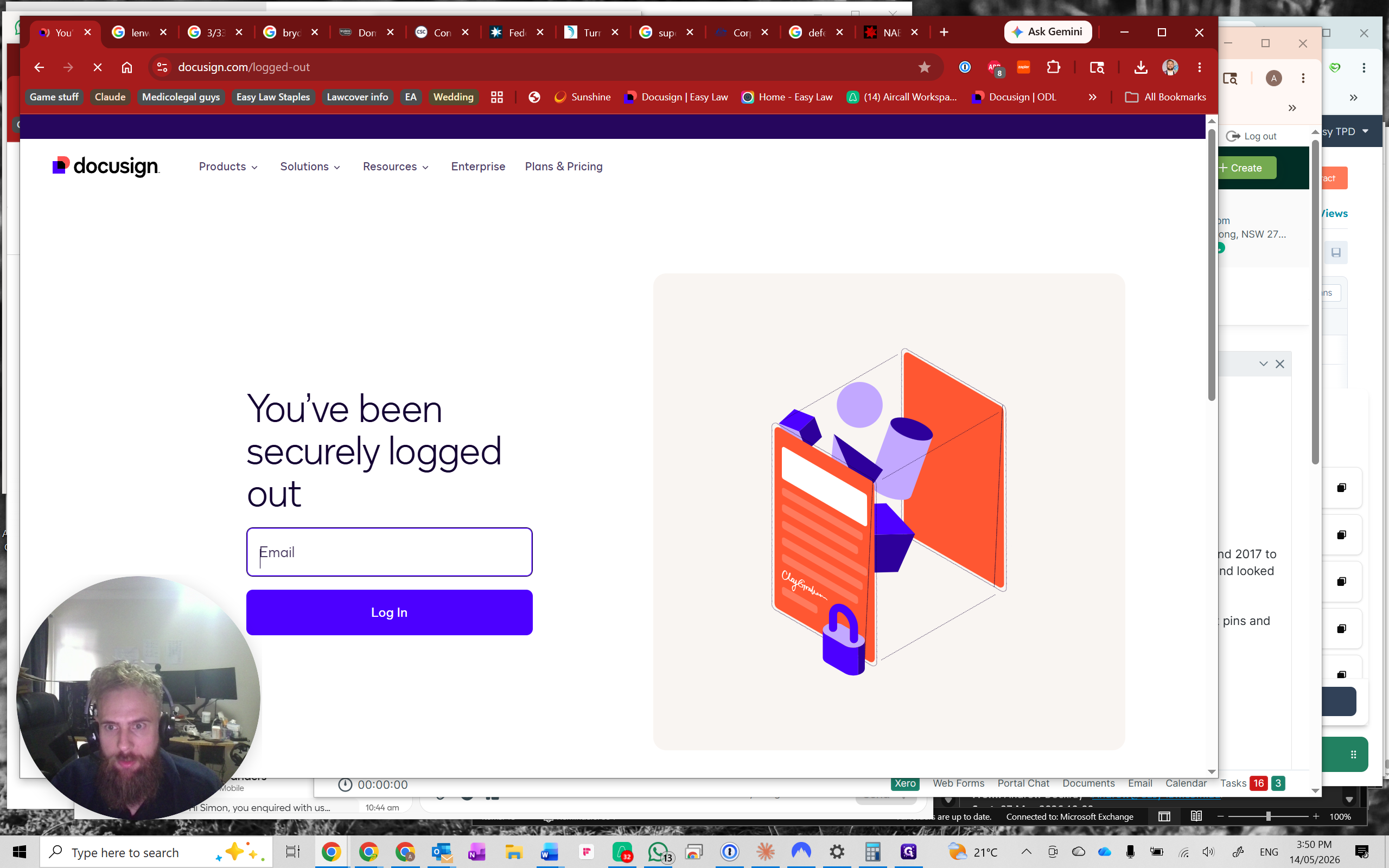 Step #23: Log in to DocuSign and navigate to the Agreements inbox.