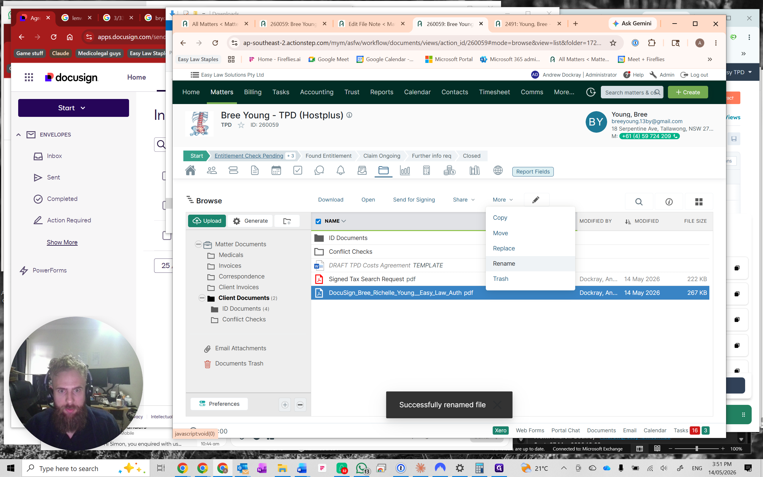 Step #30: Select the authority document and click Rename.